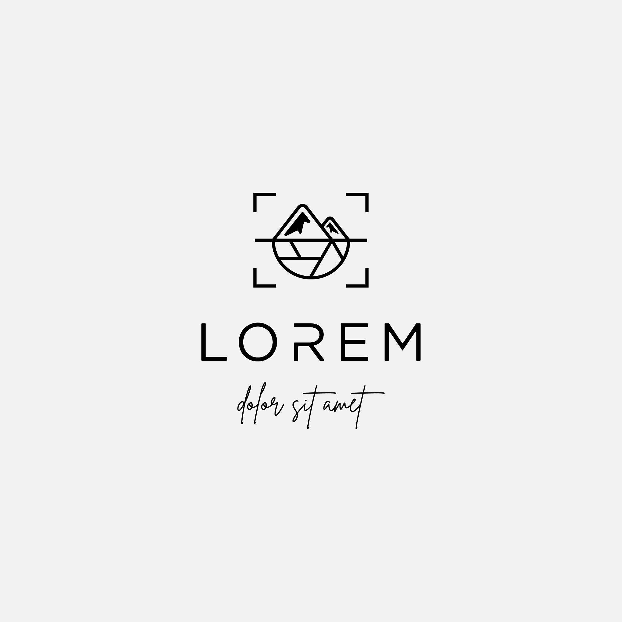 mountain photo icon vector design