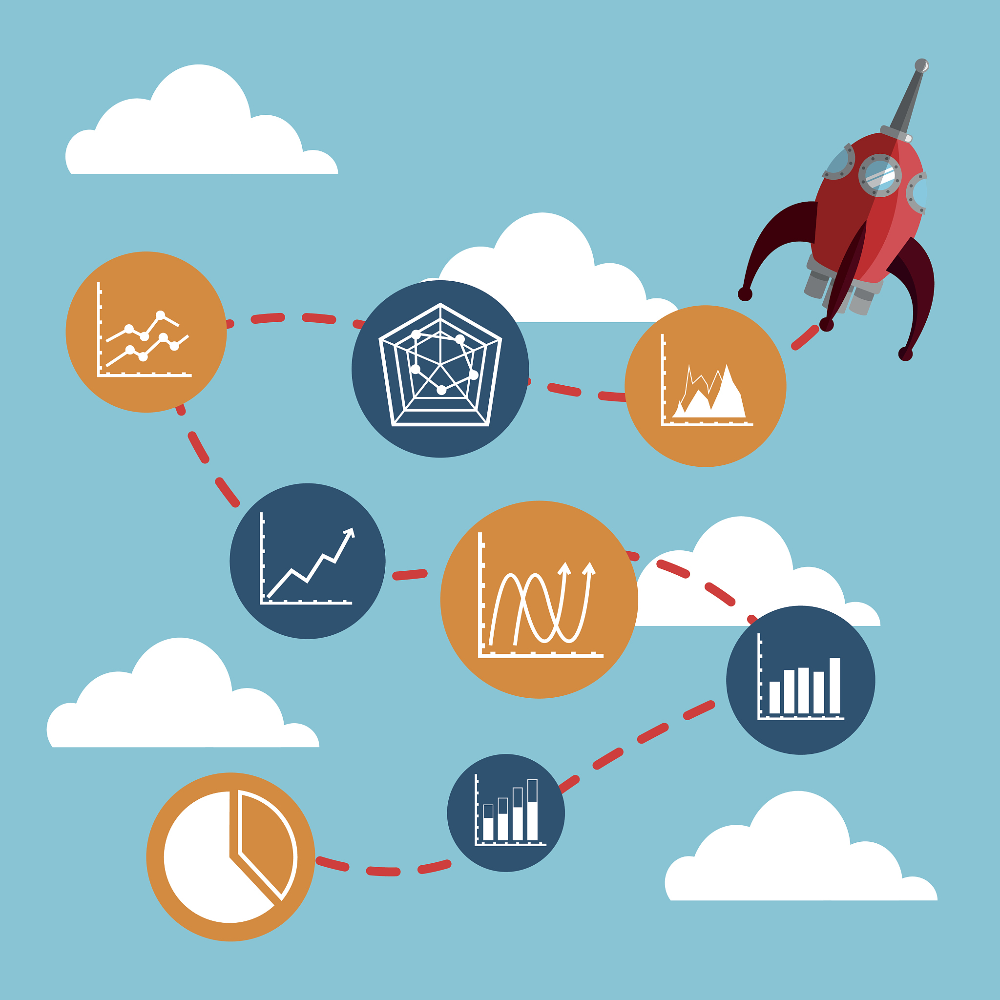 business growth design , vector illustration