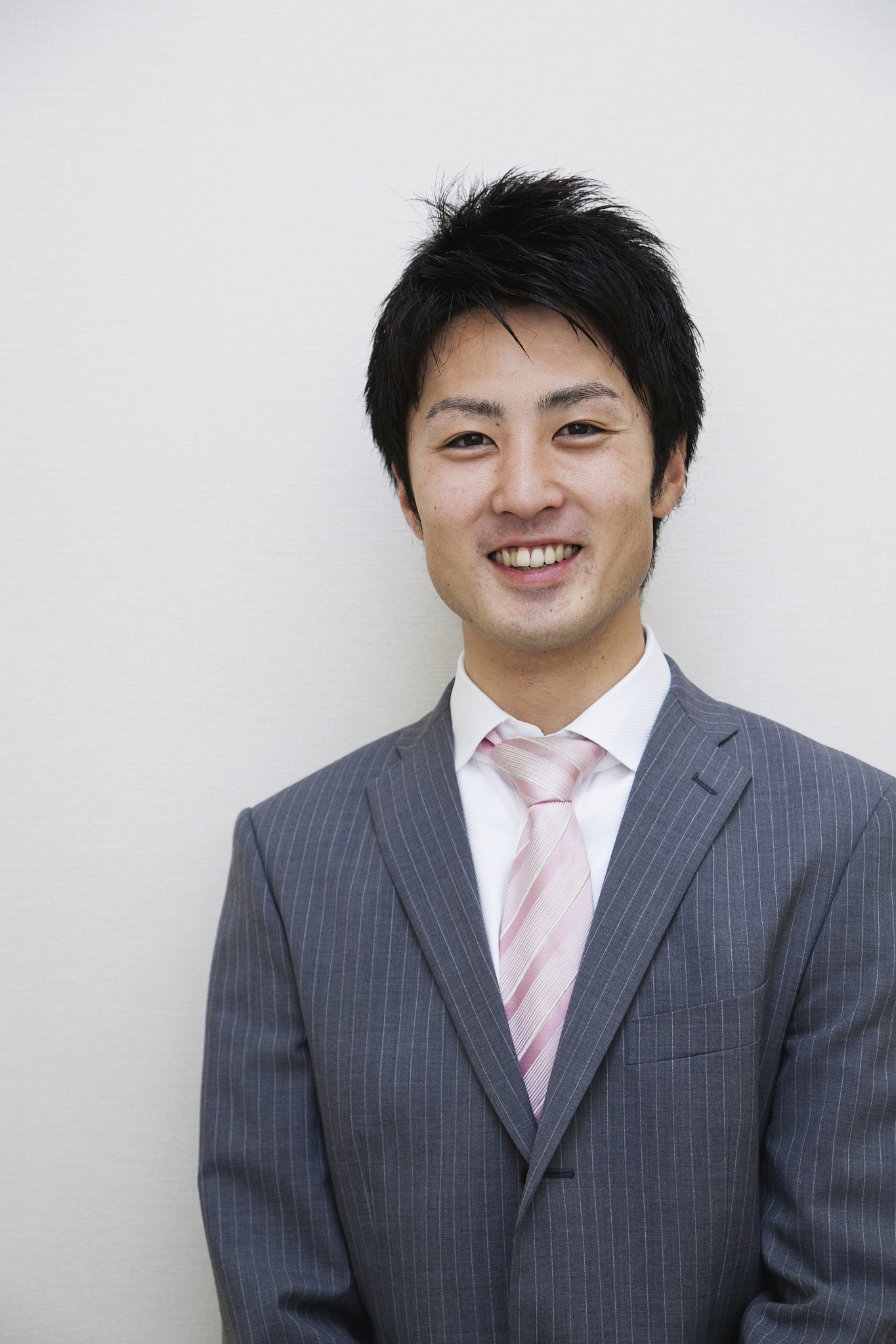 a businessman smiling