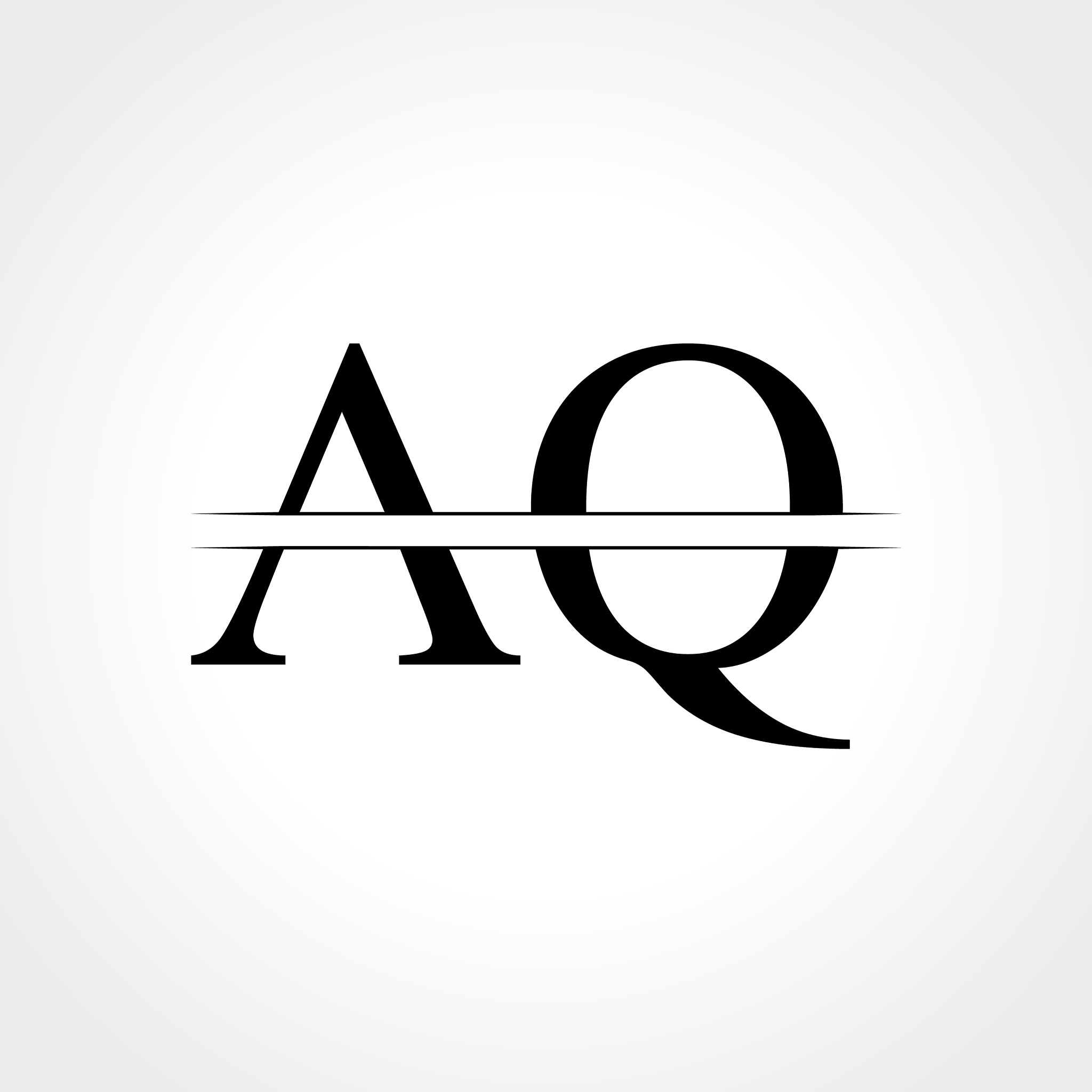 initial aq letter logo with creative modern
