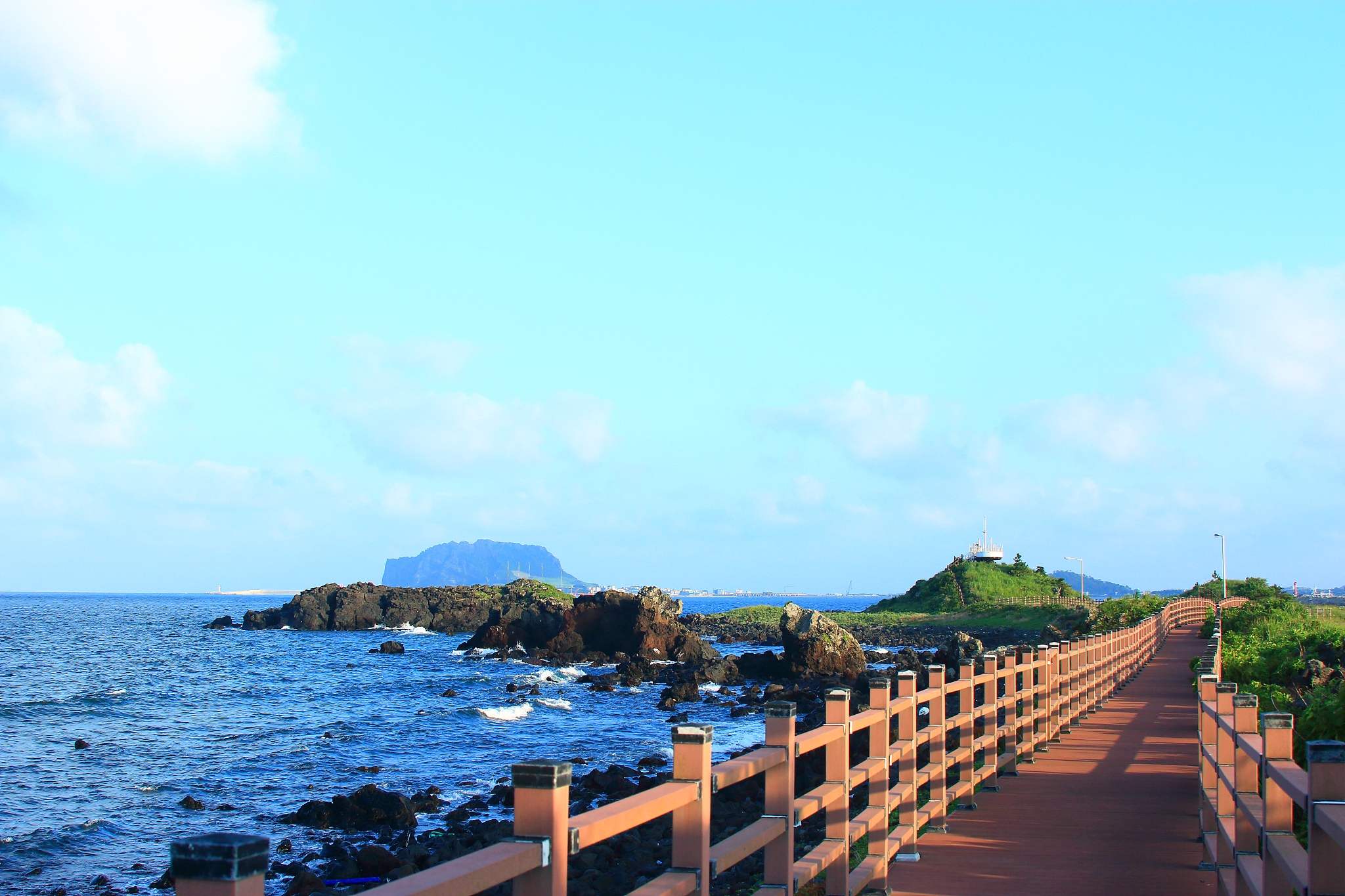 jeju coast, sunrise coast, promenade