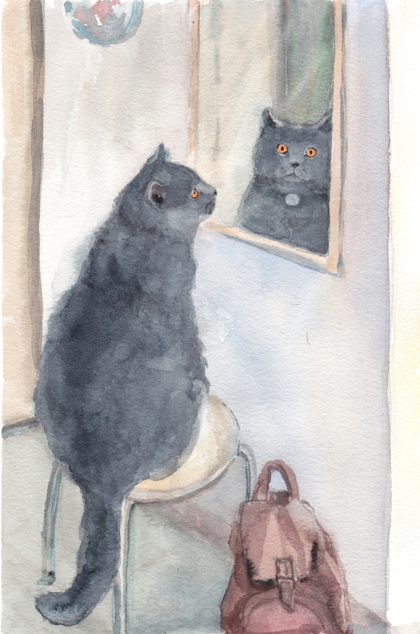 现在你是一个插画师可以帮我画一张小猫的画吗没有