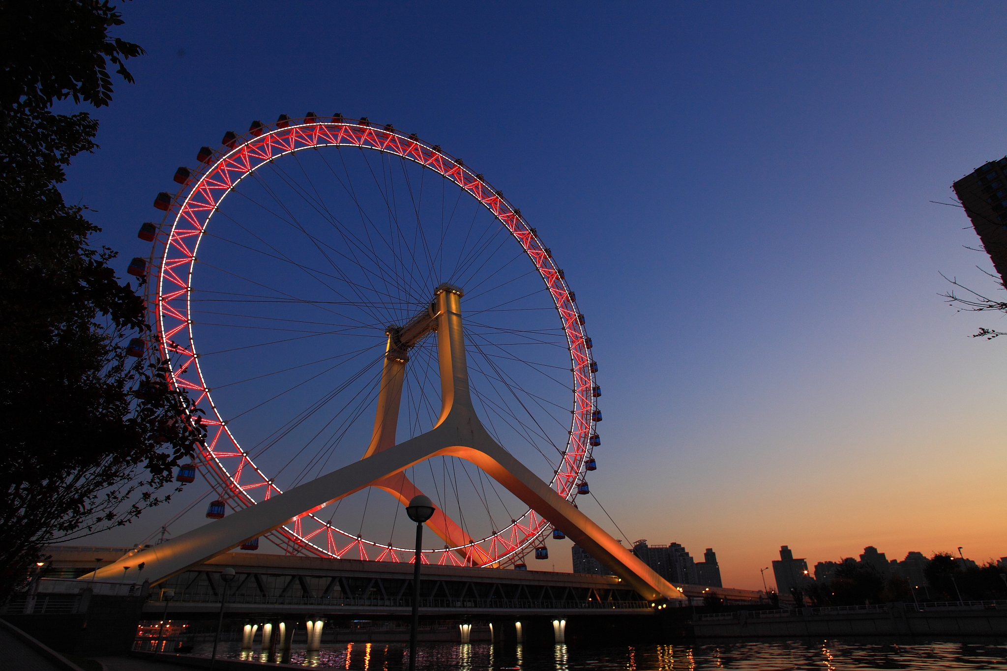 cityscape of tianjin in china