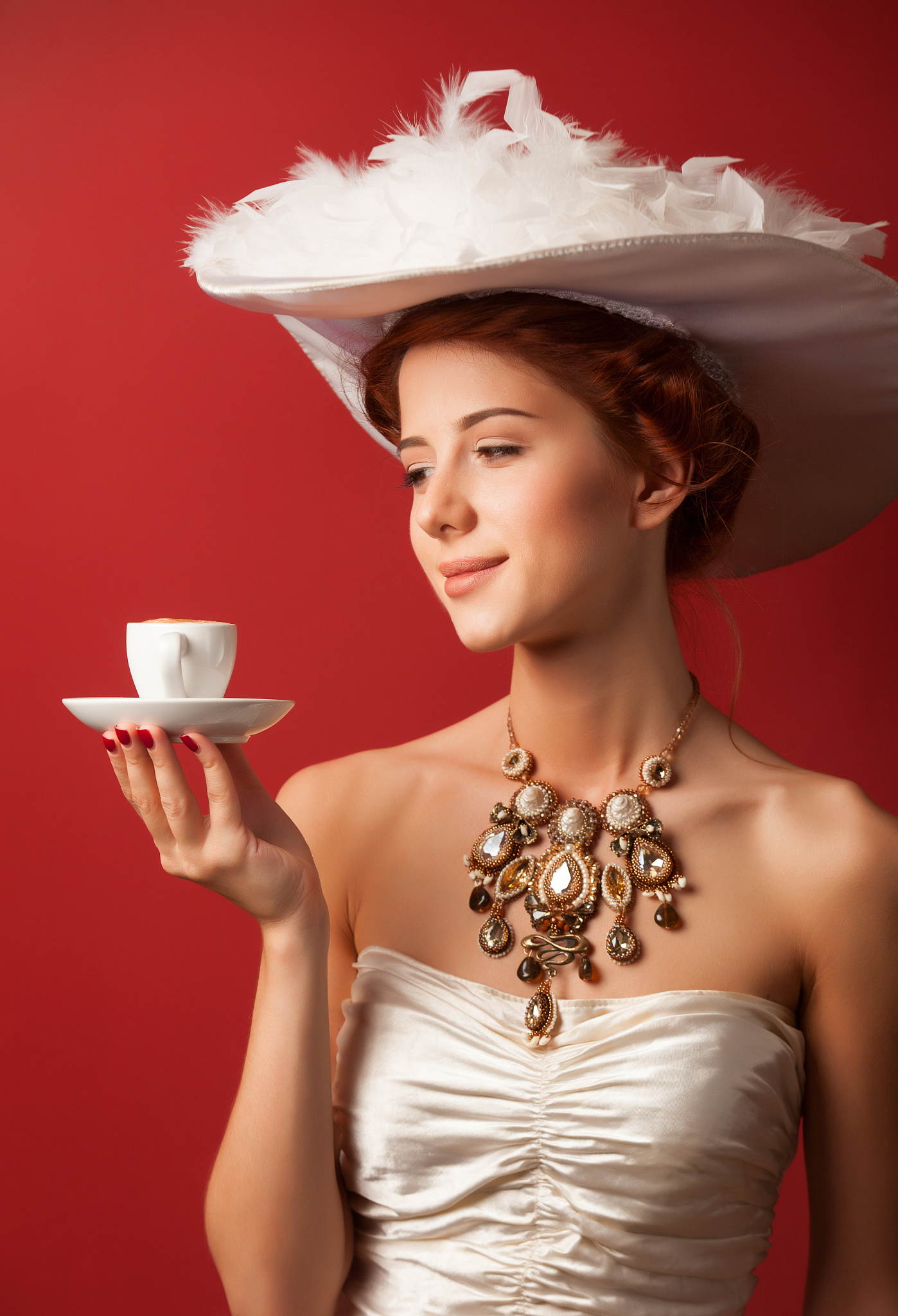 edwardian women with cup