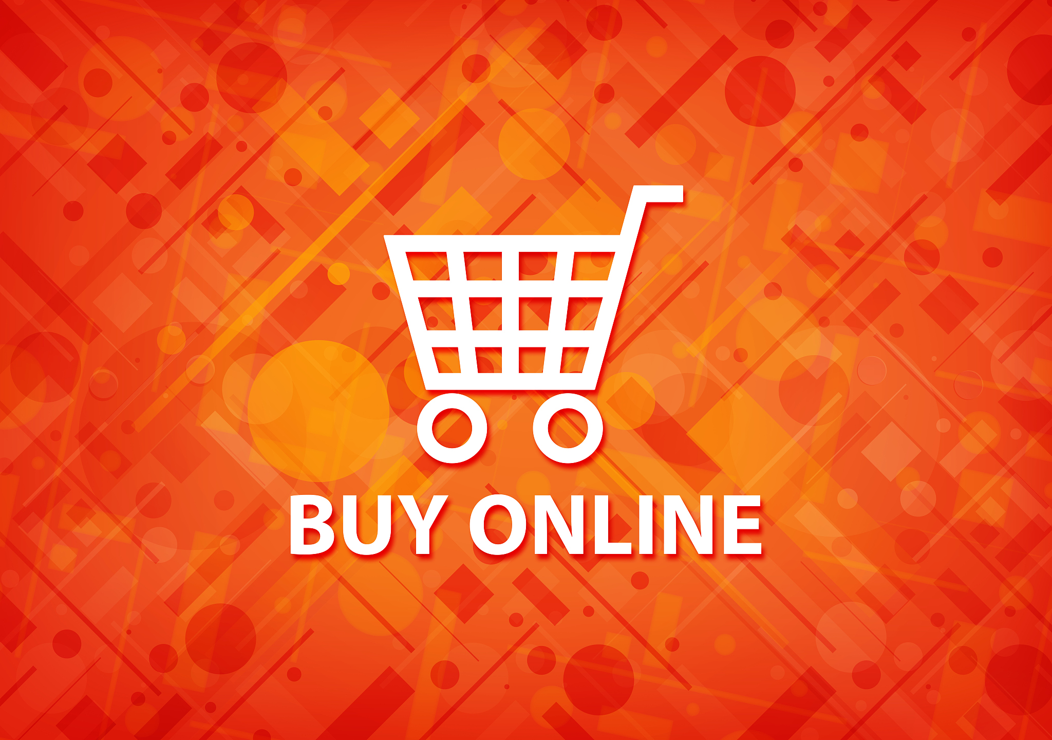 buy online orange background