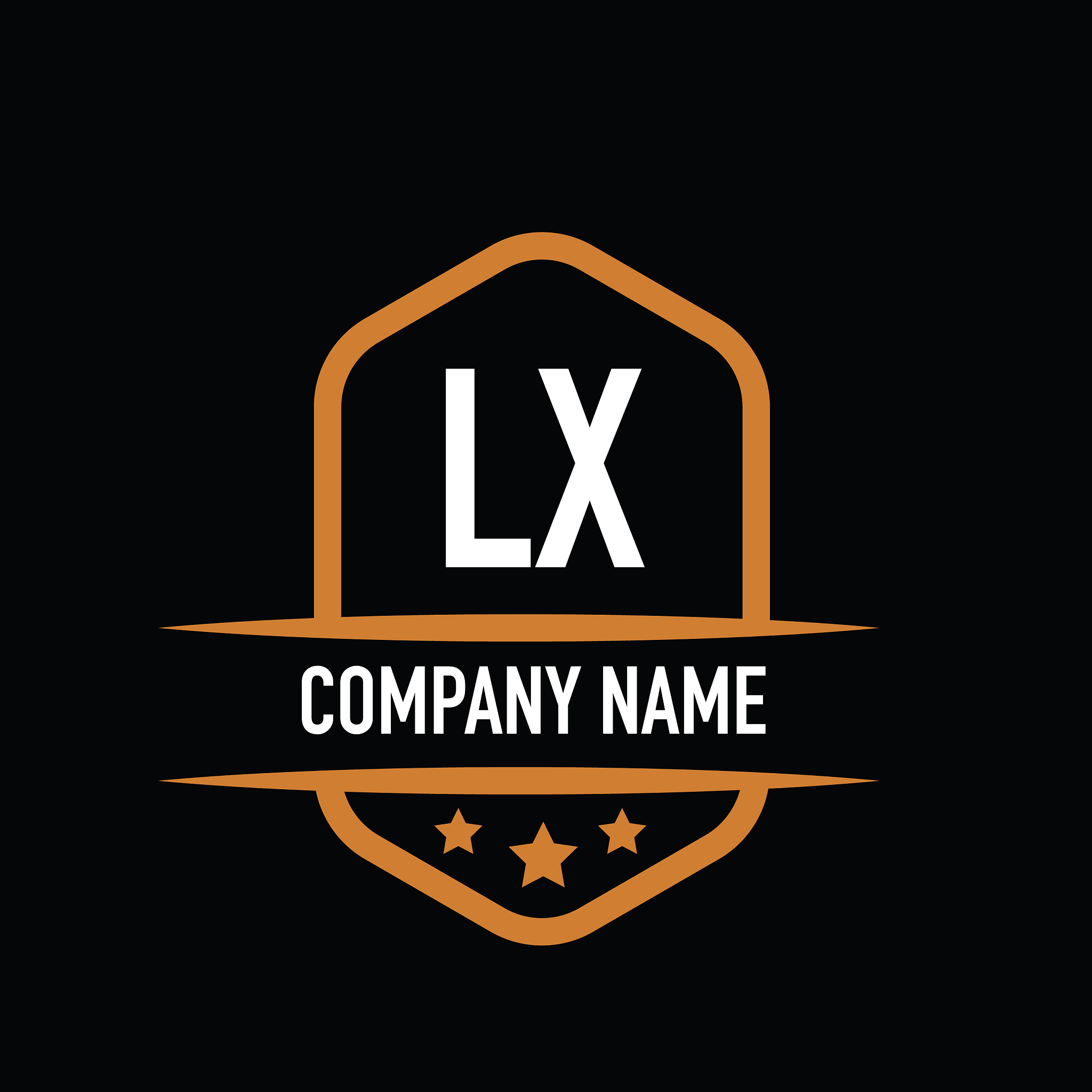 initial letter lx vintage logo concept graphic