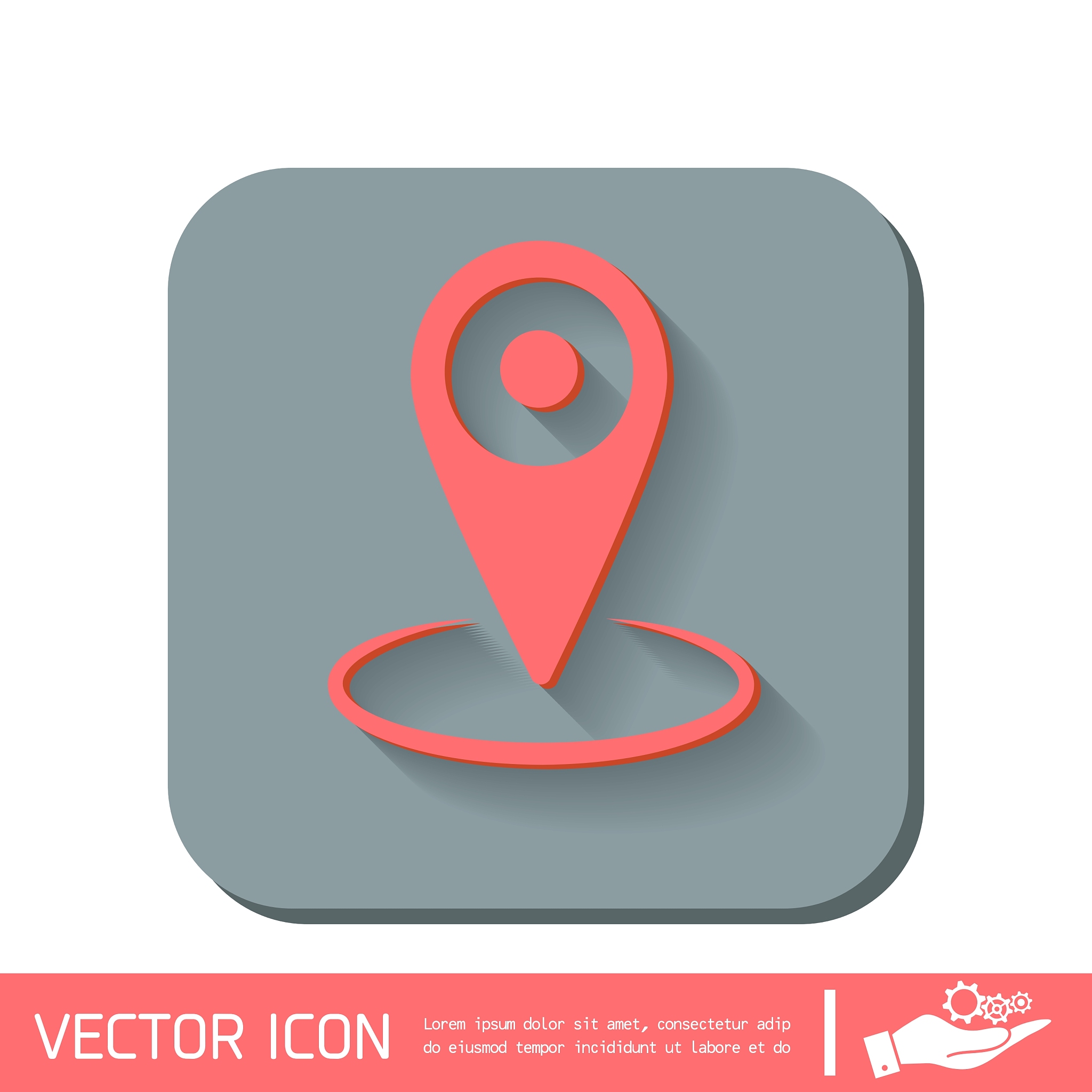 pin location on the map