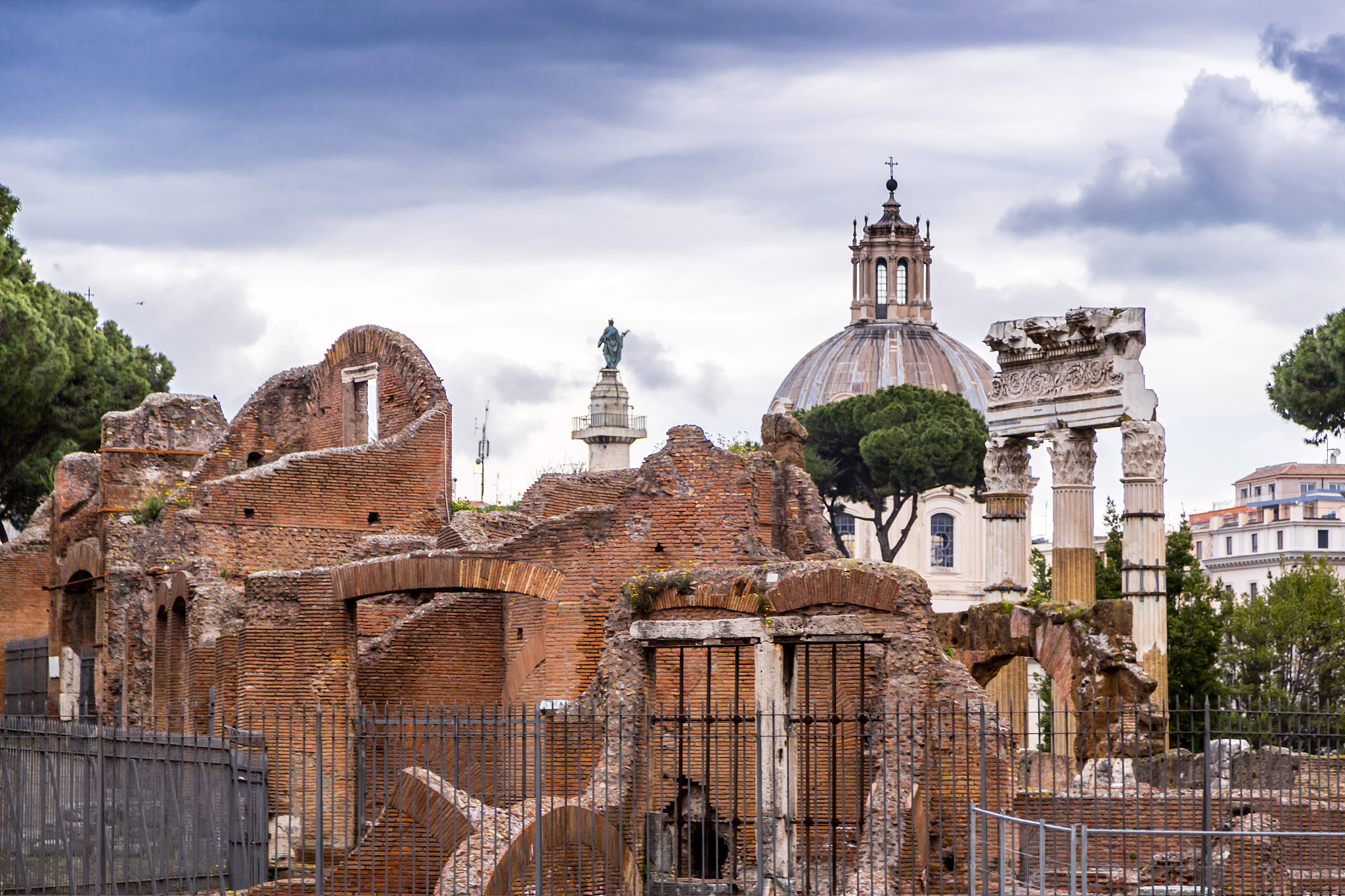 roman forum, view from capitolium hill in rom