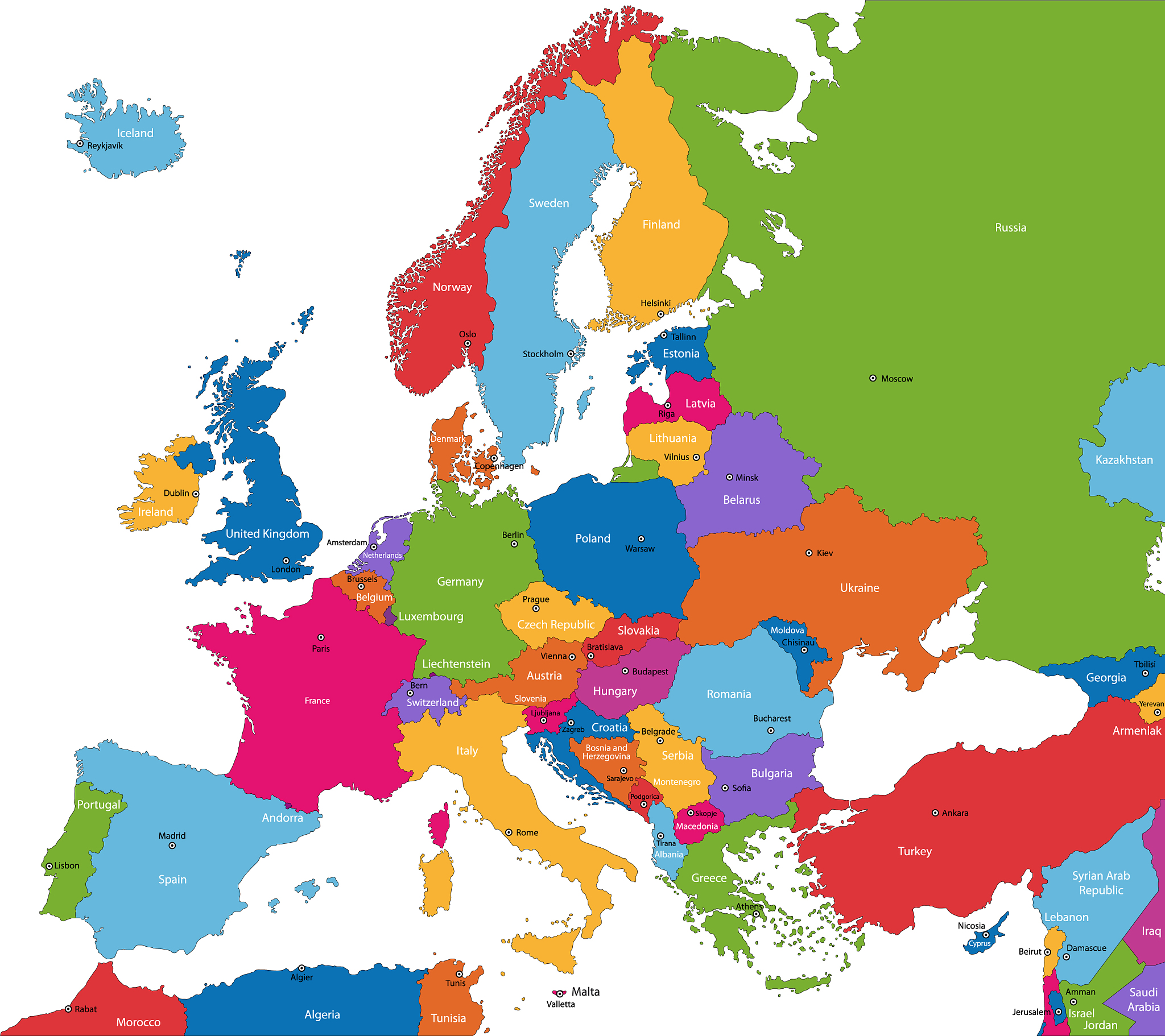 europe map