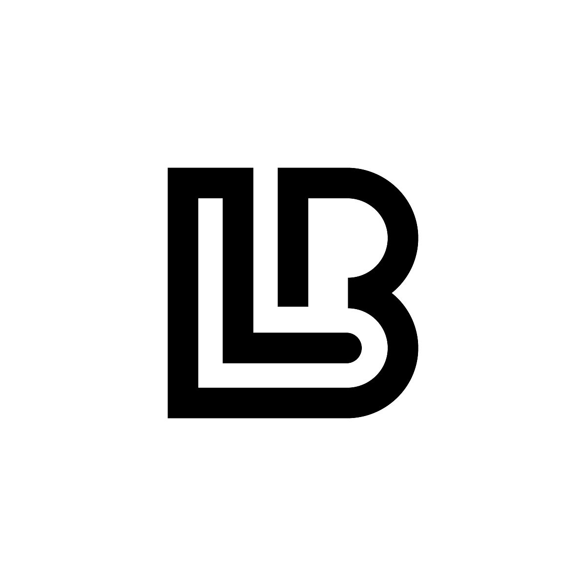 字母l b标志设计
