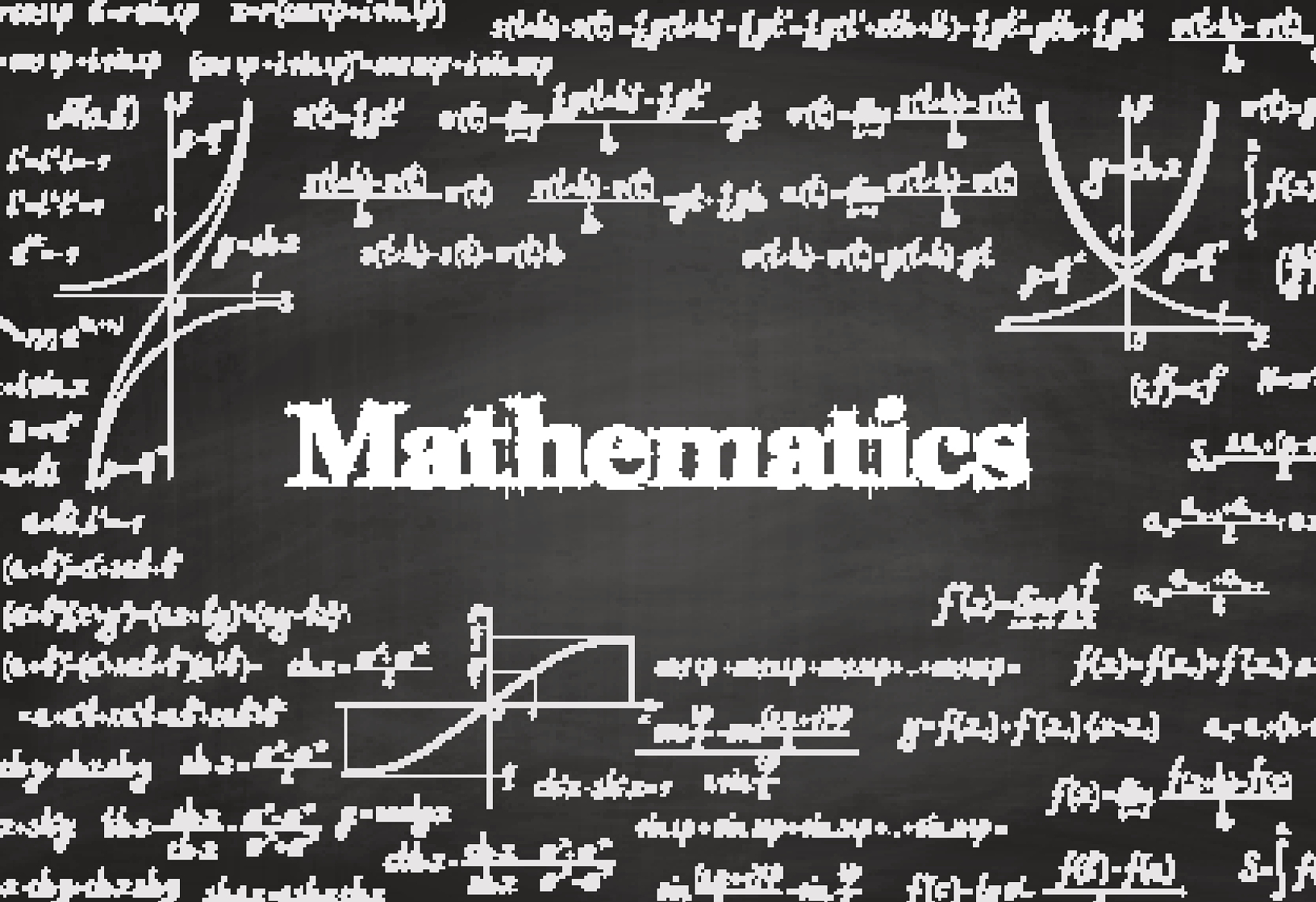 mathematical vector seamless pattern on blackboard
