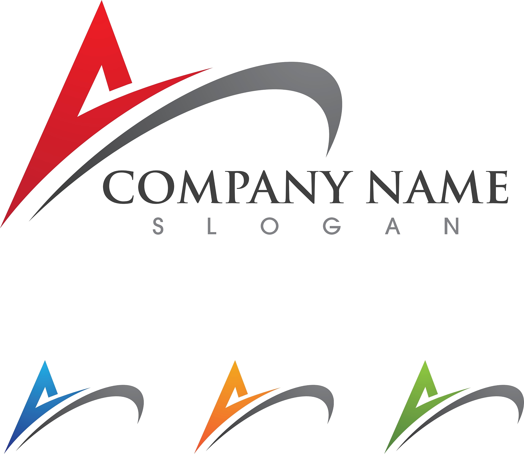a letter logo template