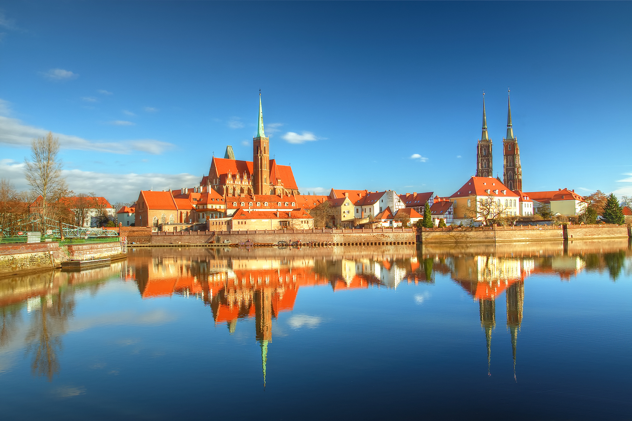 cathedral island in wroclaw, poland