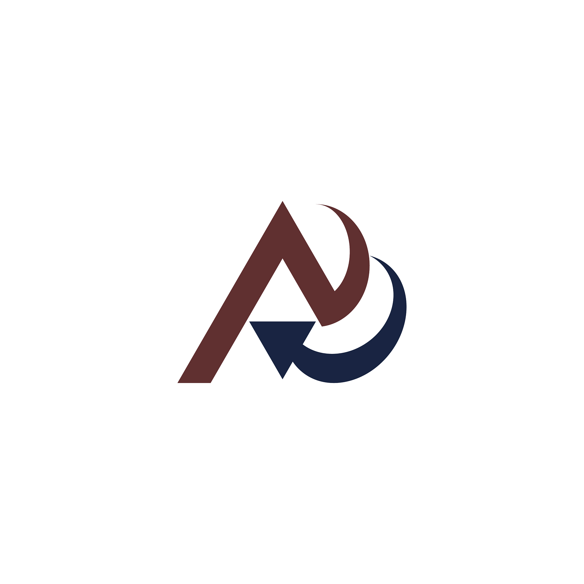 initial letter a logo design template