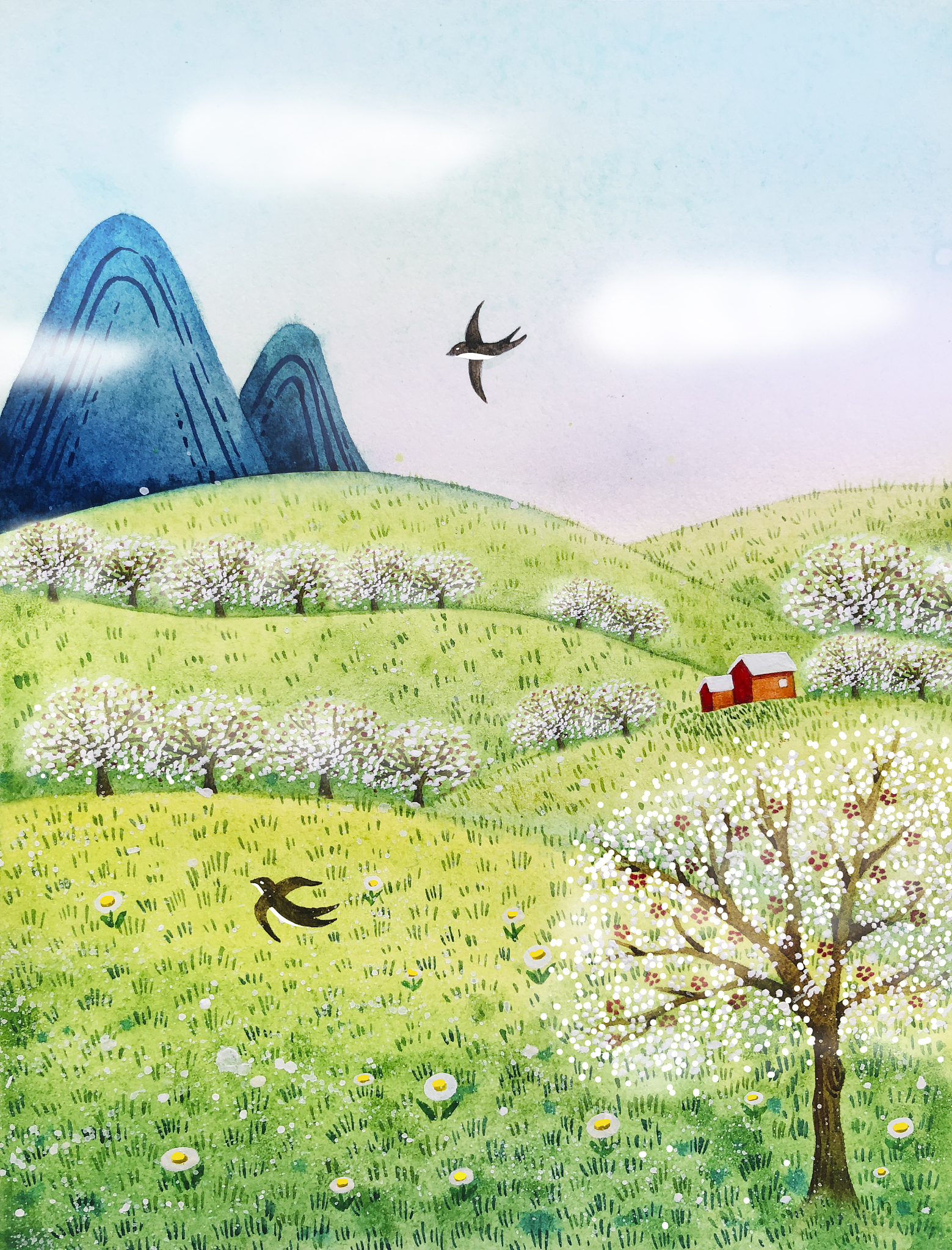 写一首诗画一幅画