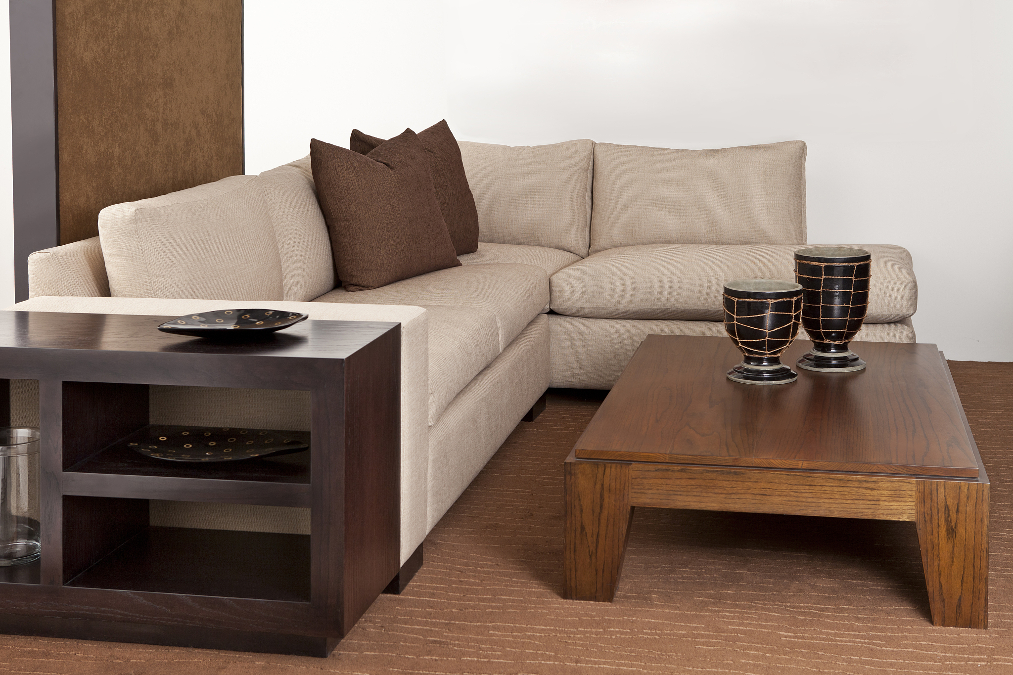 comfortable living room sofa and table