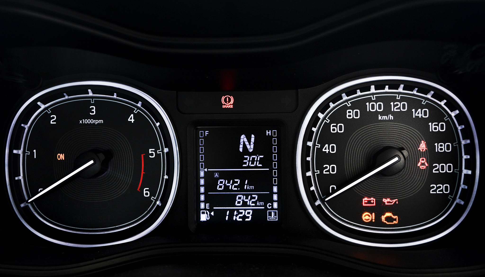 modern car dashboard