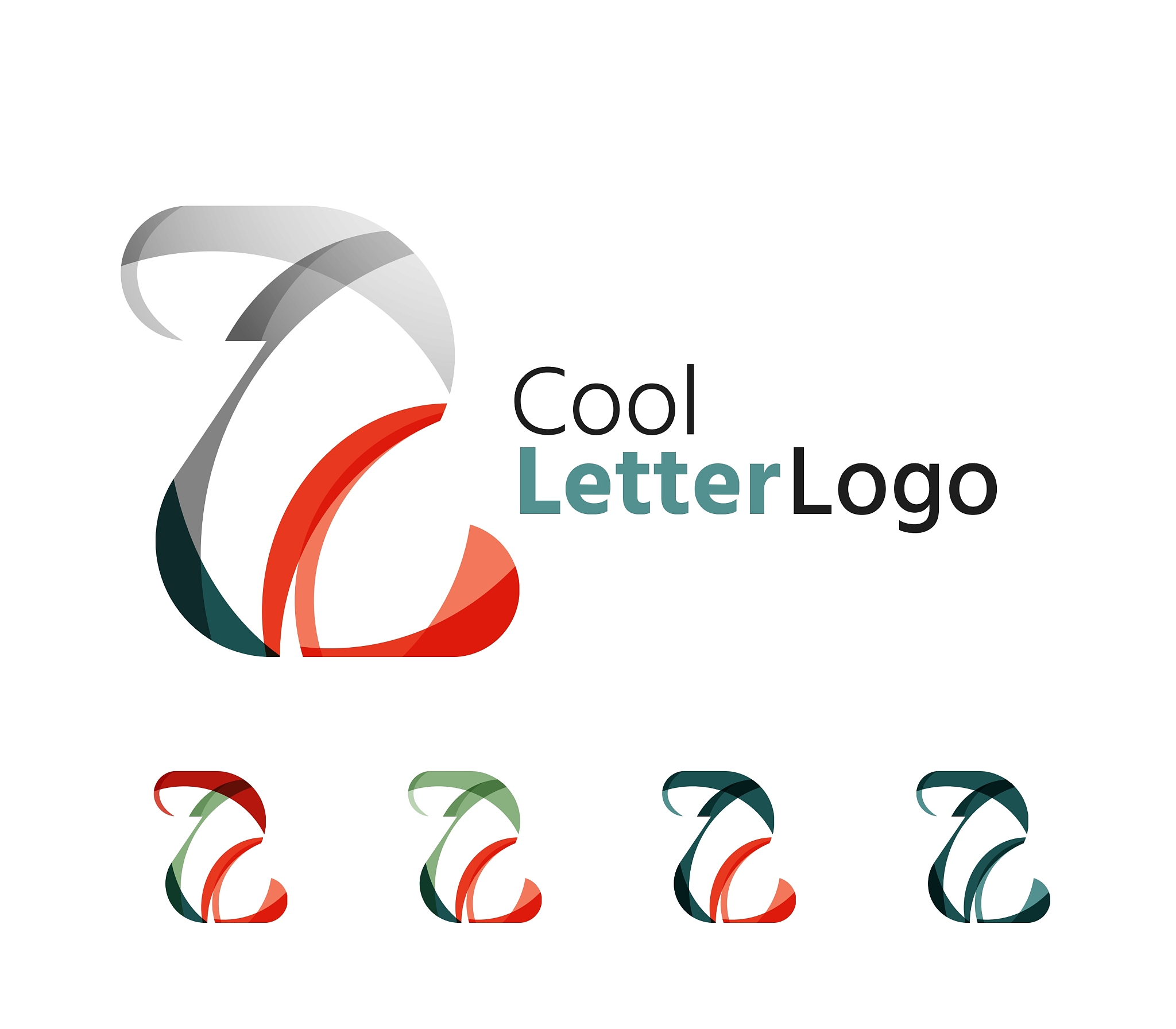 set of abstract z letter company logos business