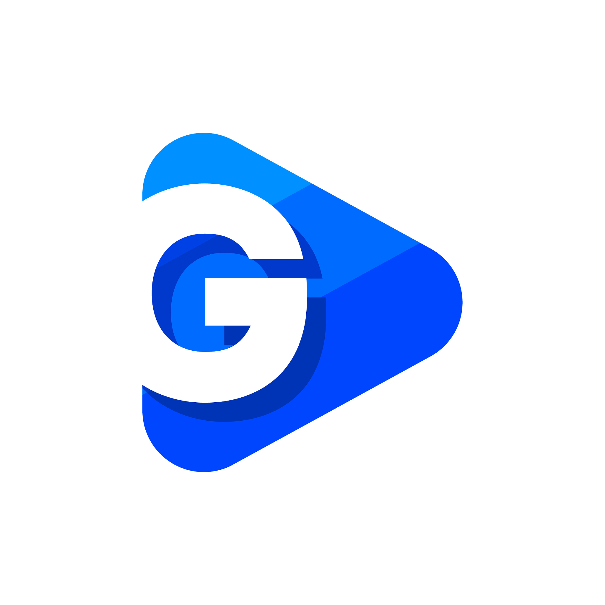logo letter g triangle