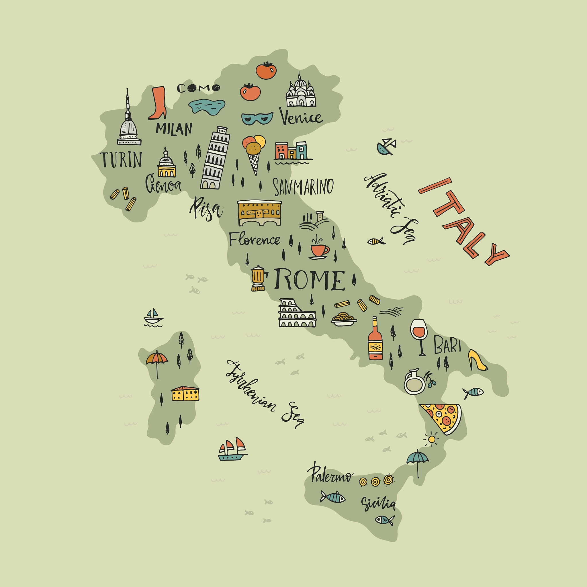 italian map