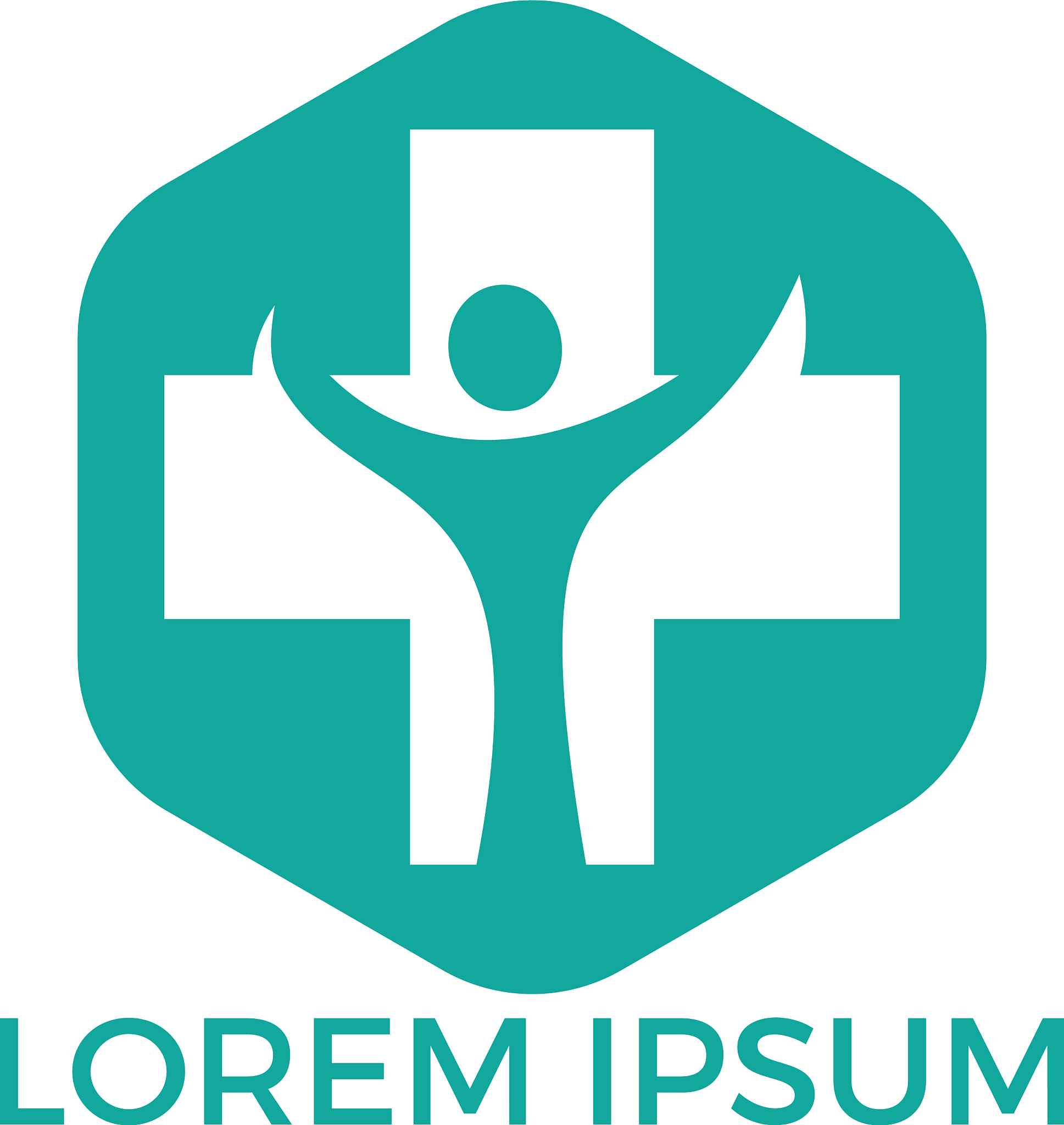 abstract medical logo design