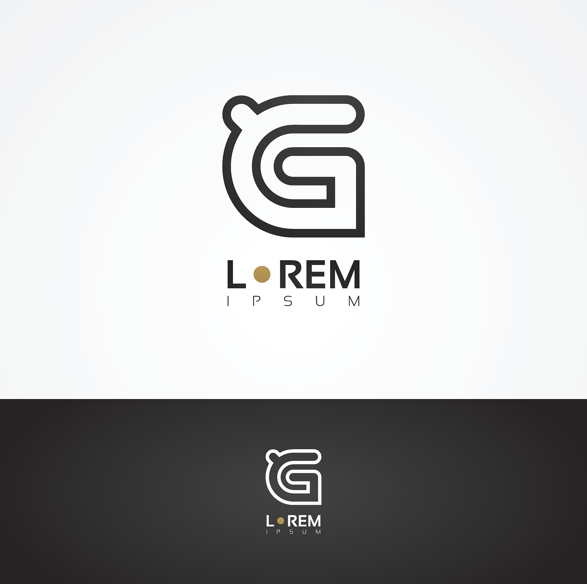 vector graphic decorative design alphabet / letter g
