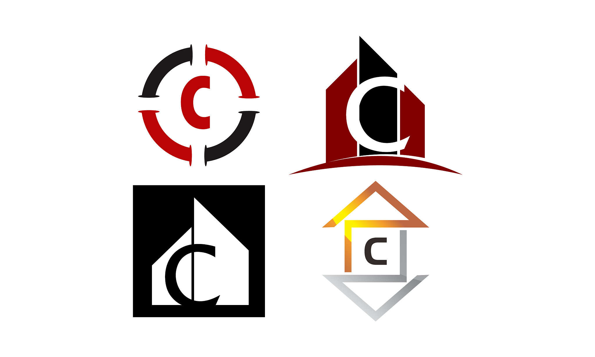 logotype c modern template set