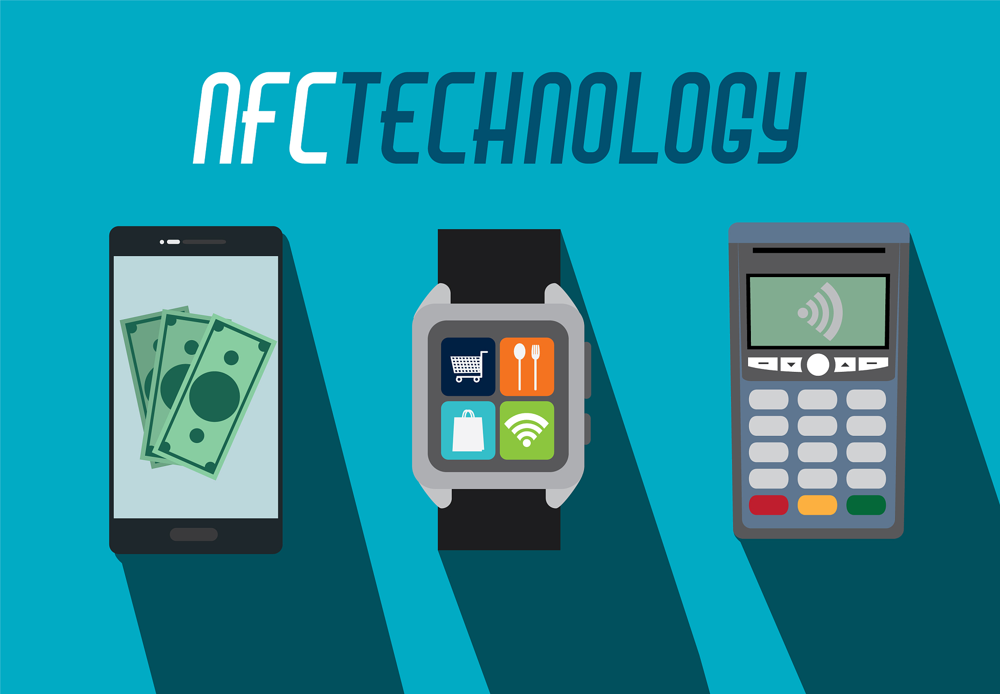 nfc technology concept