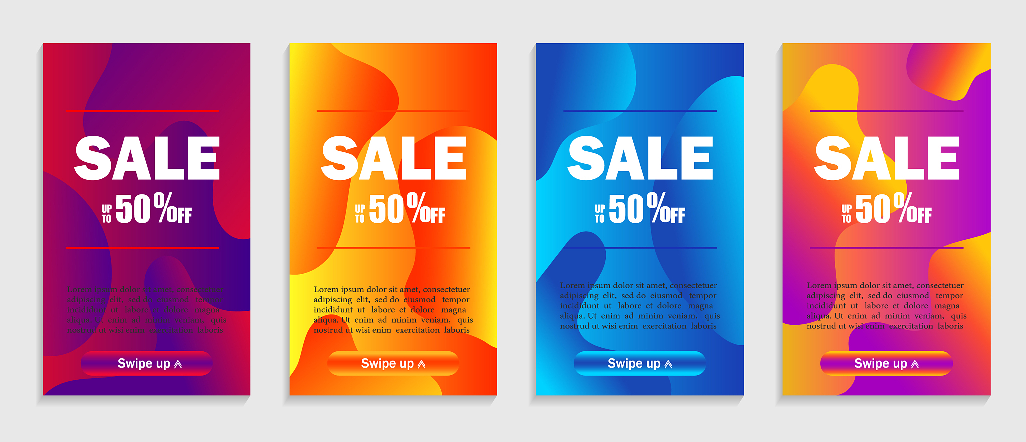 set dynamic abstract liquid shapes on coupon