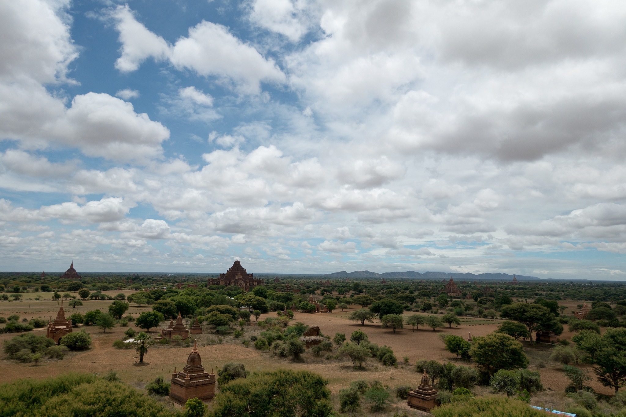 view from a temple in bagan