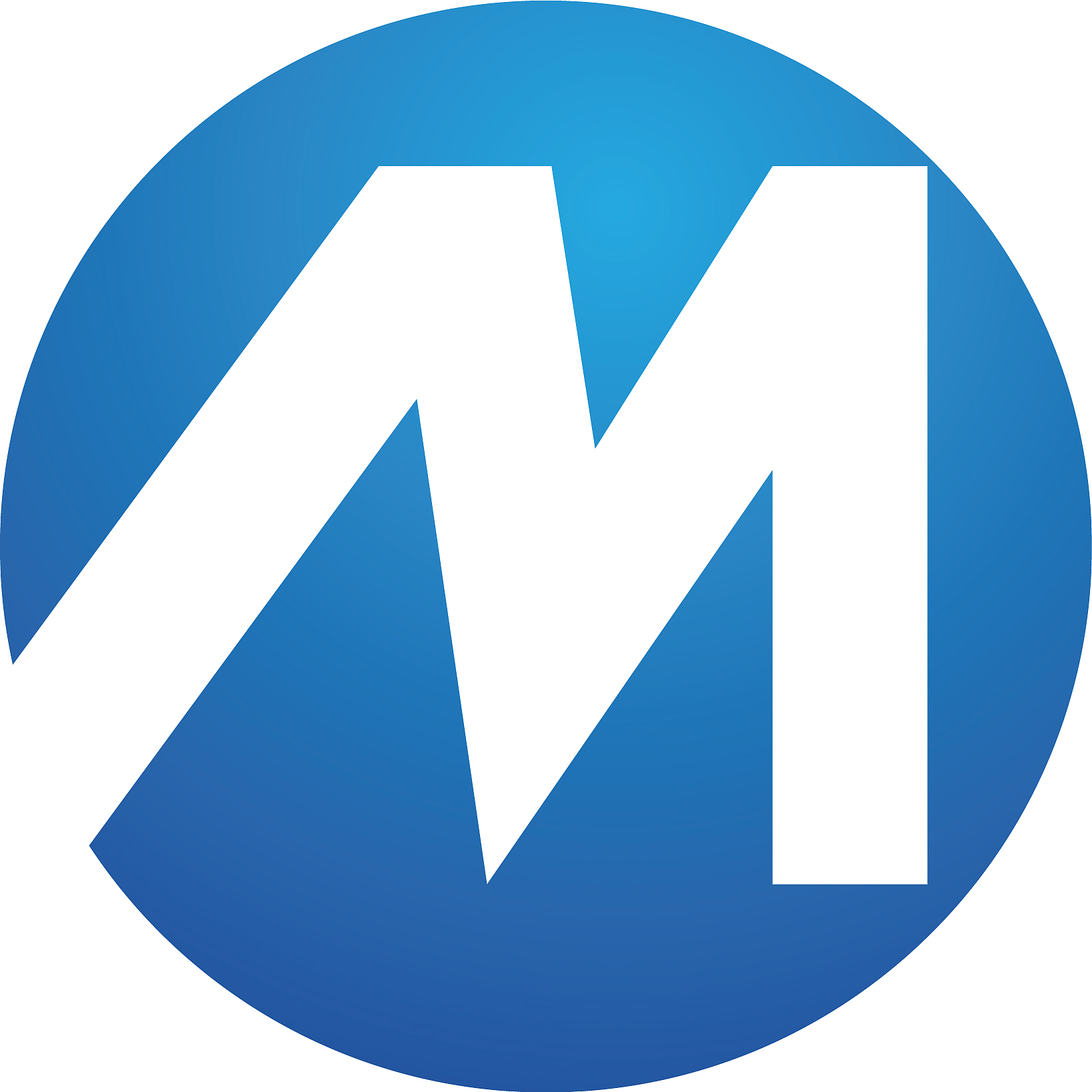 m letter logo template