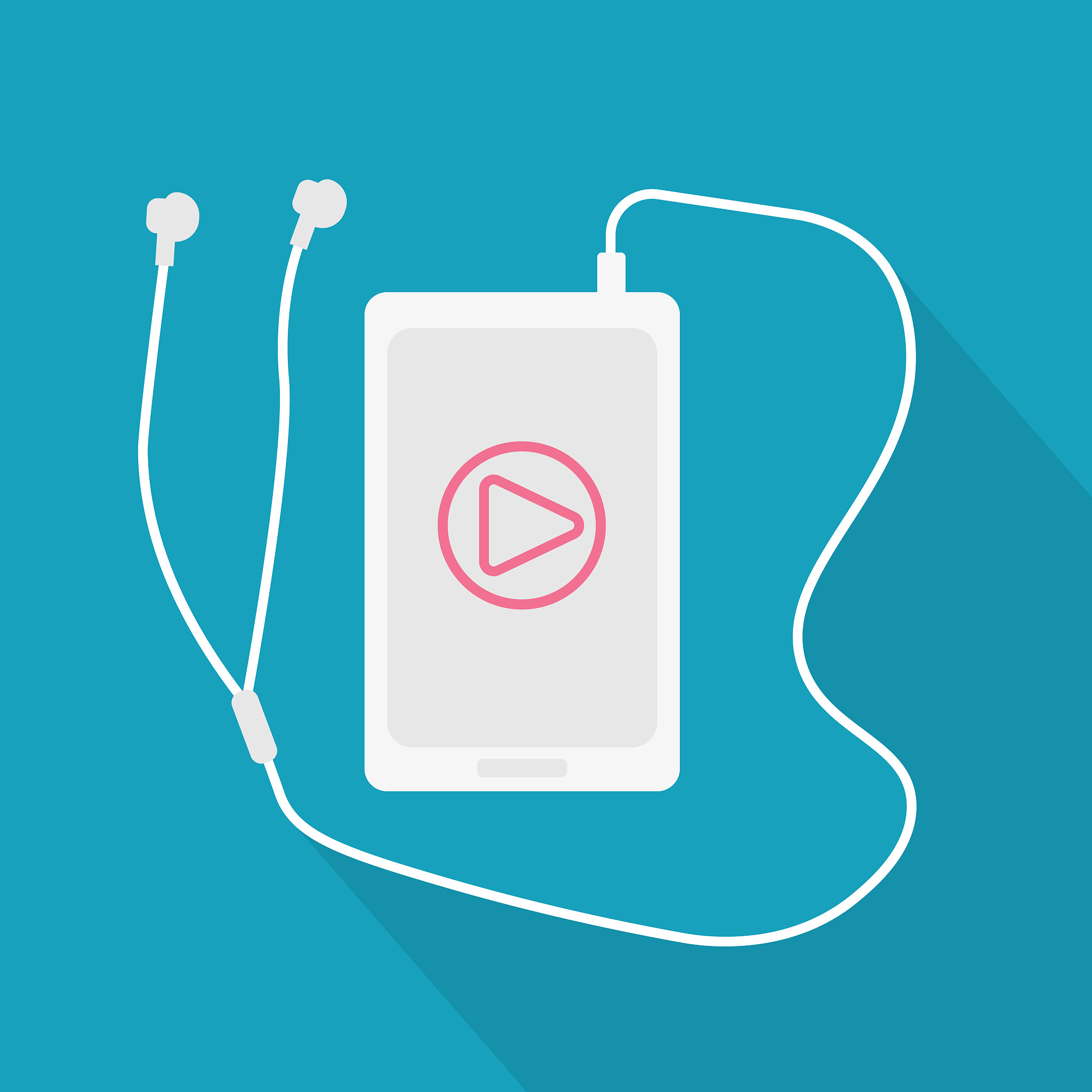 手机看着闹钟带有线耳机