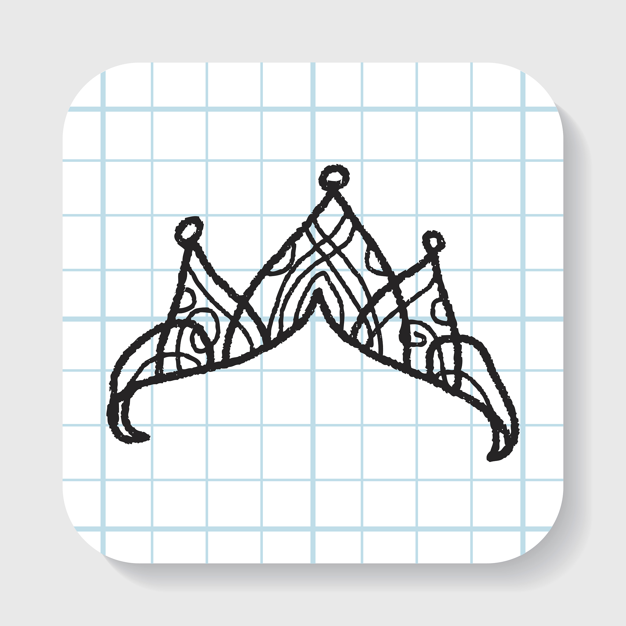 crown doodle