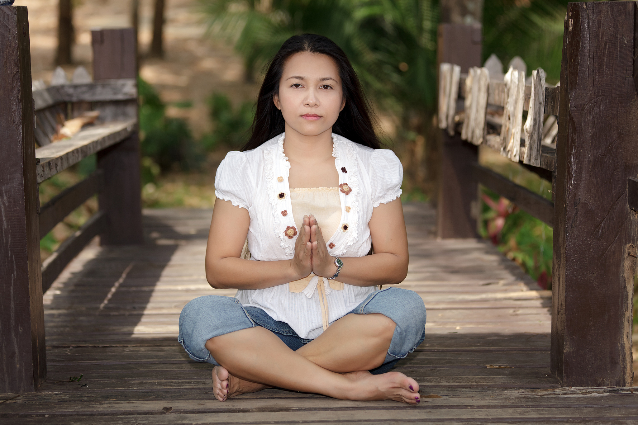 asian woman yoga