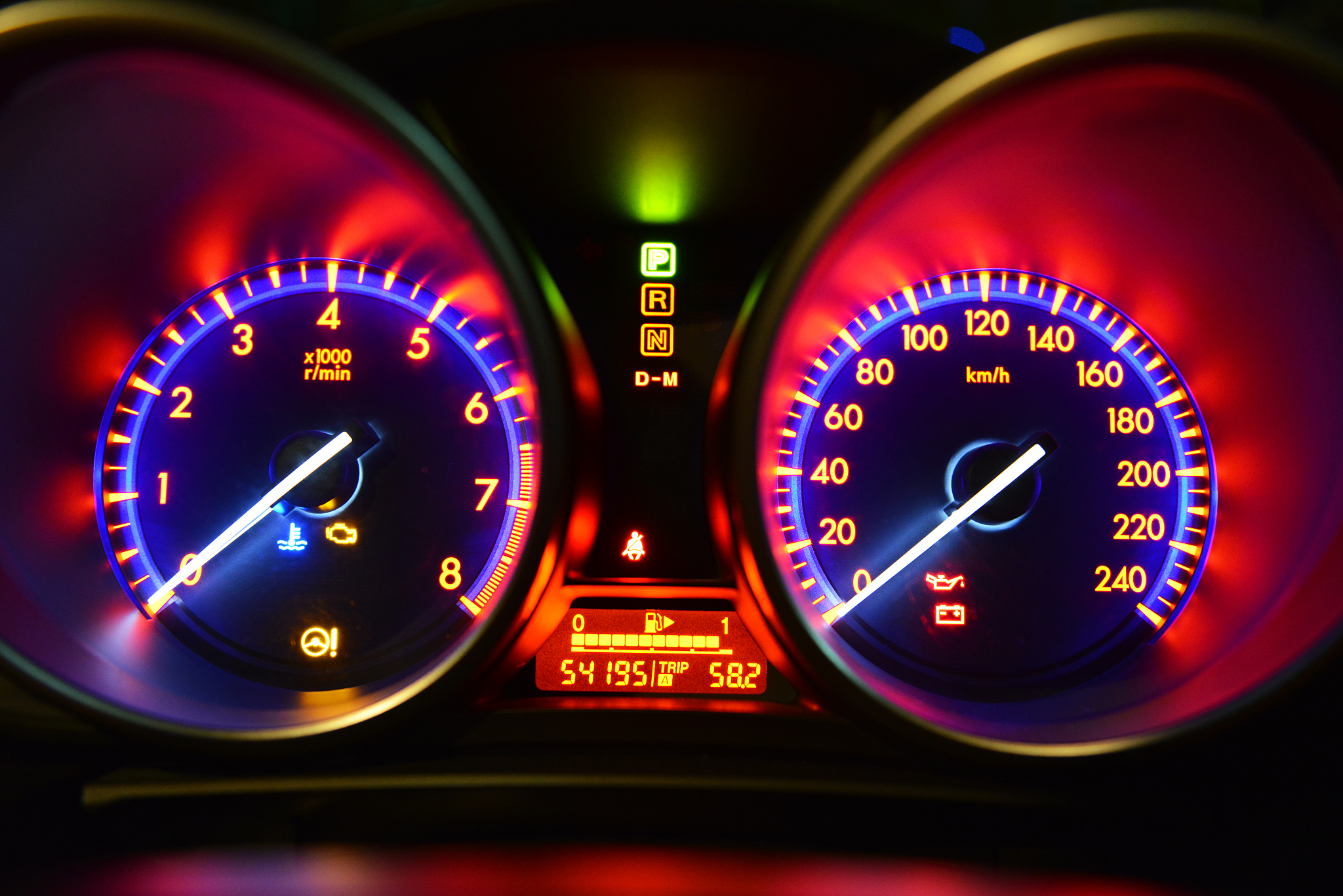 car instrument panel