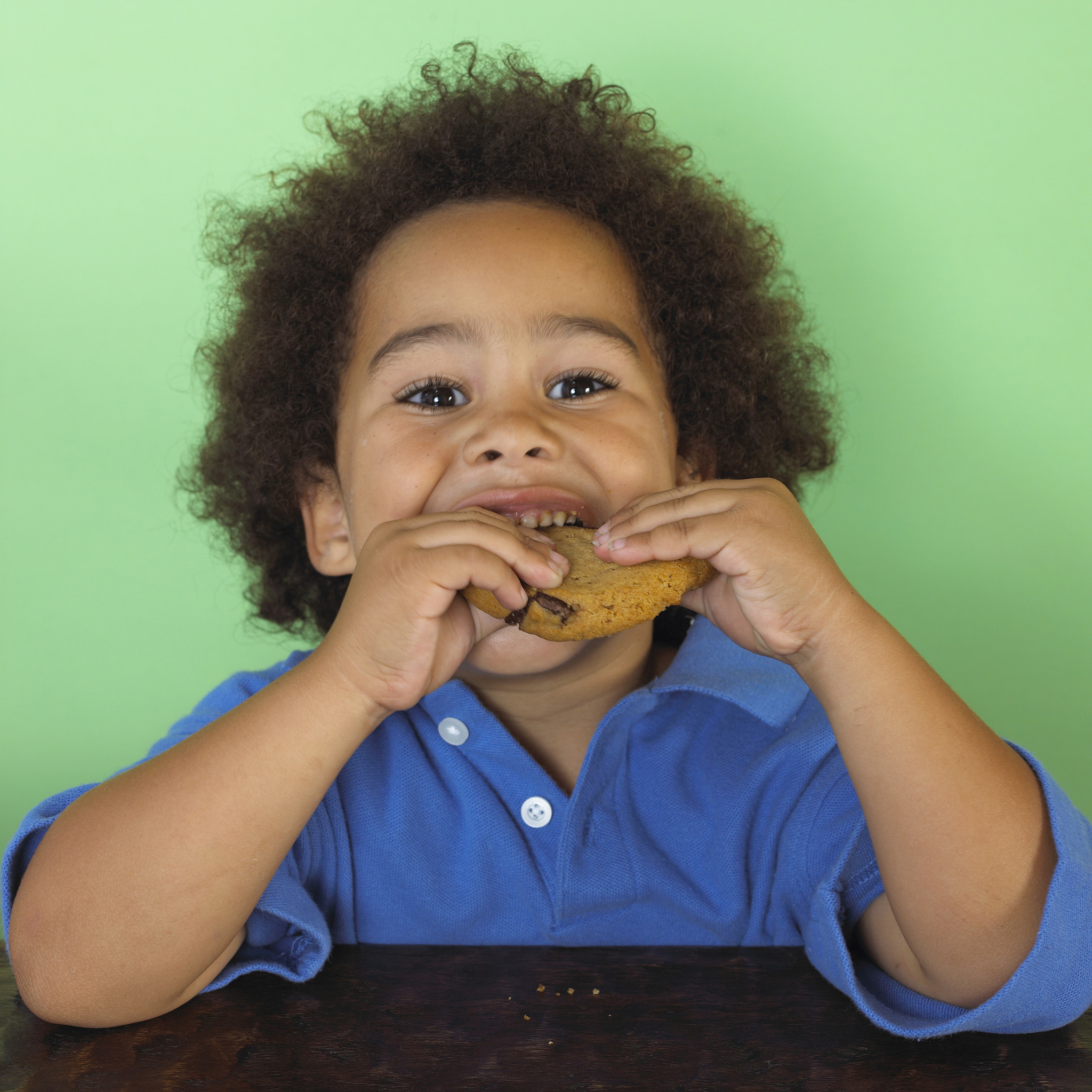 boy eating cookie