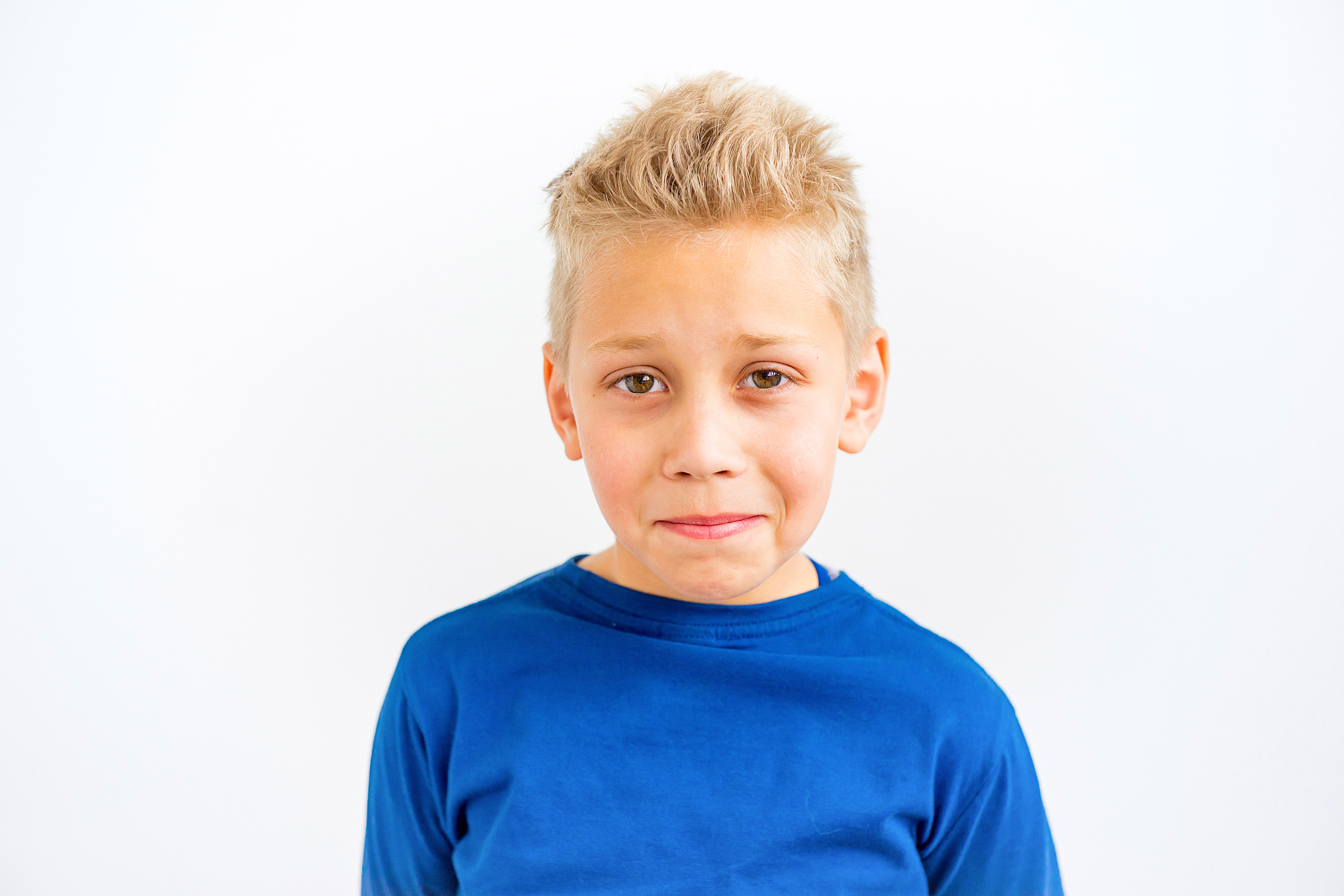 boy showing emotions