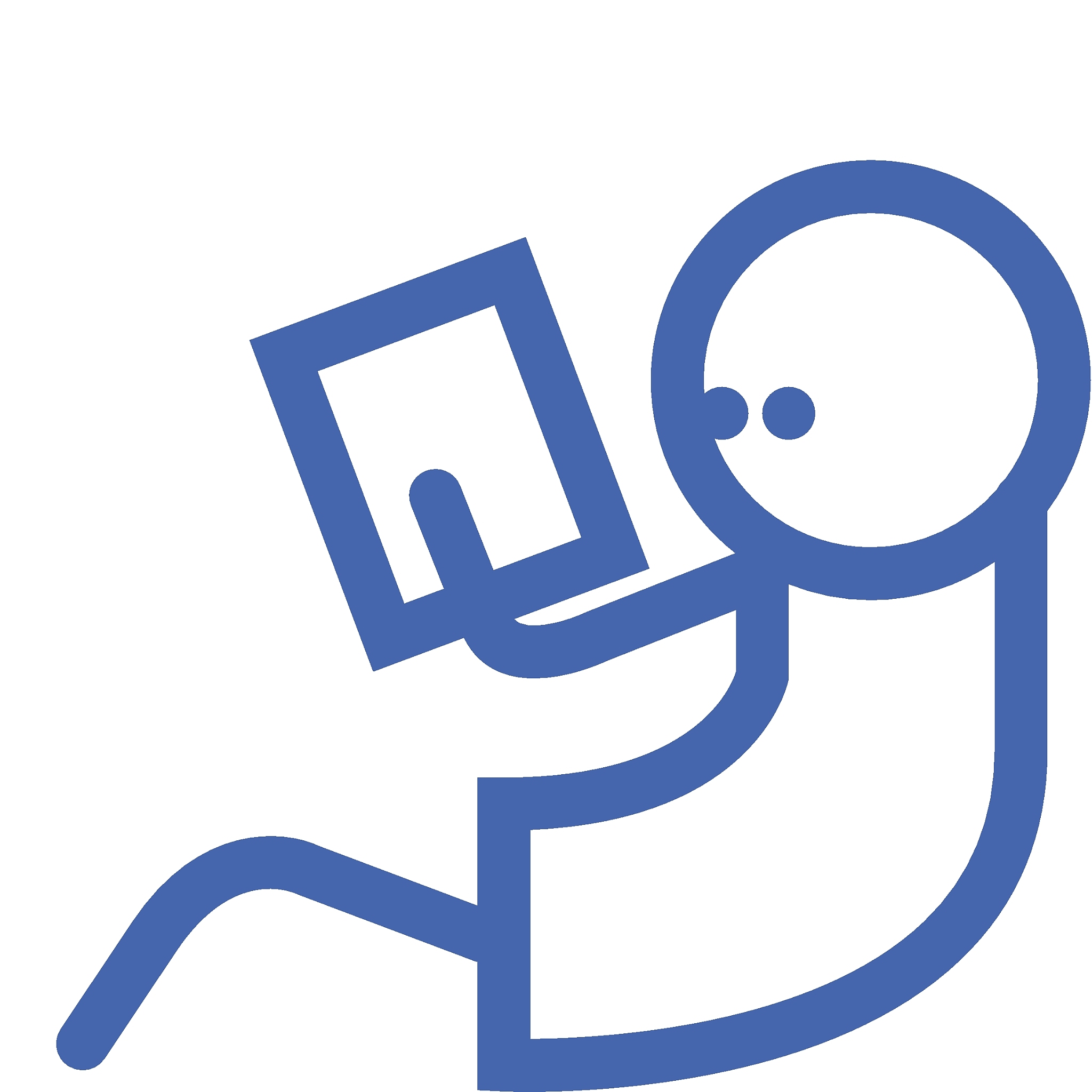 child reading a book icon
