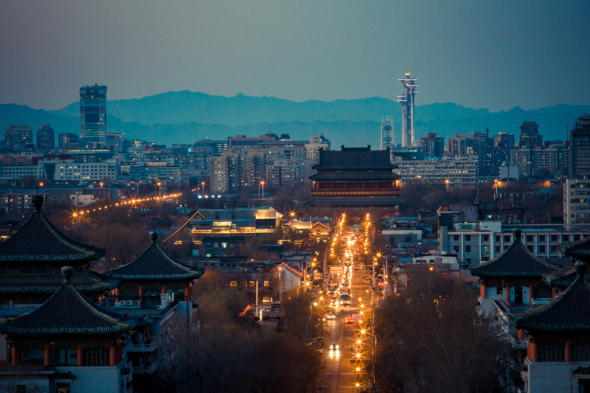 北京鼓楼夜景