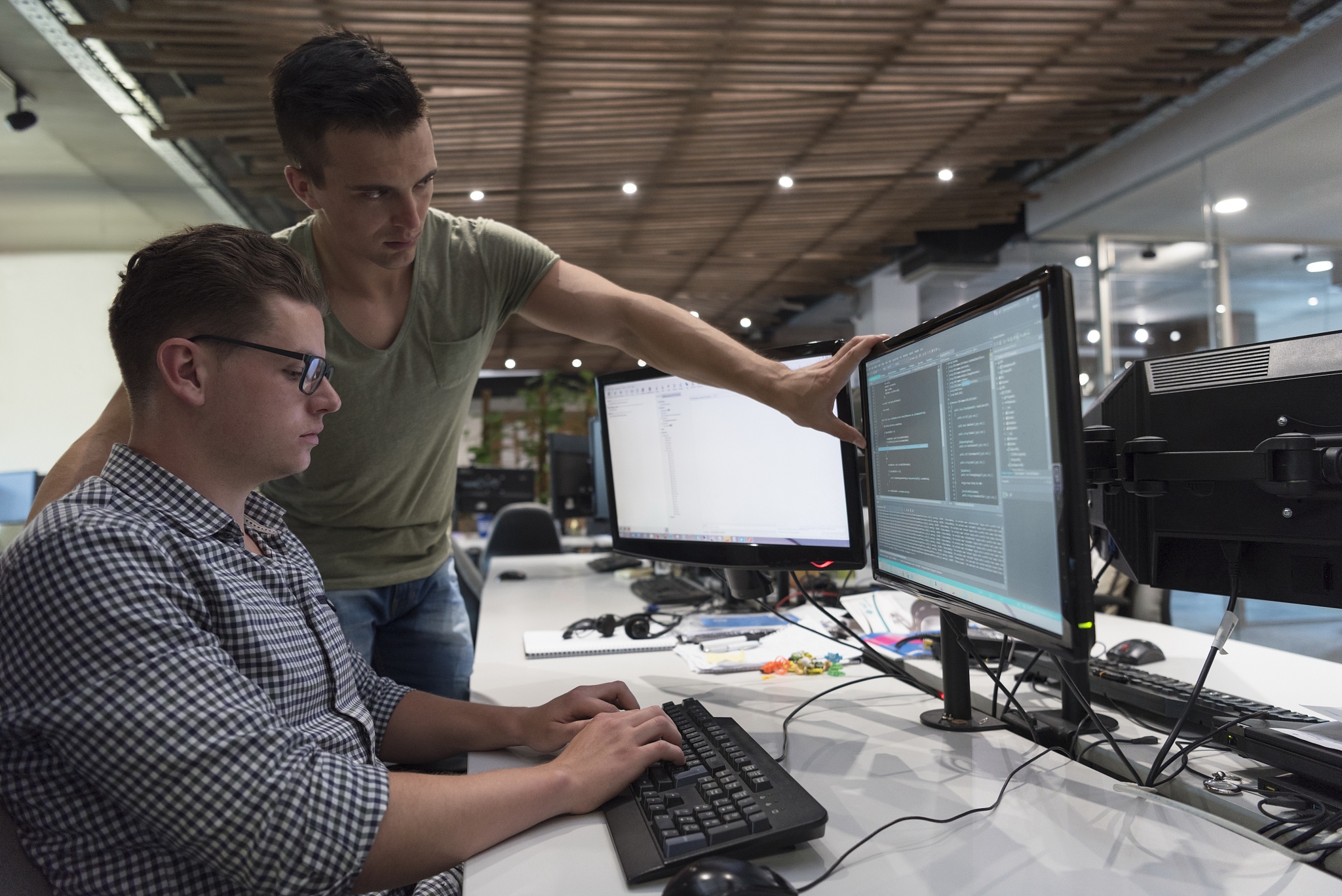startup business people group working as team to find  solution 