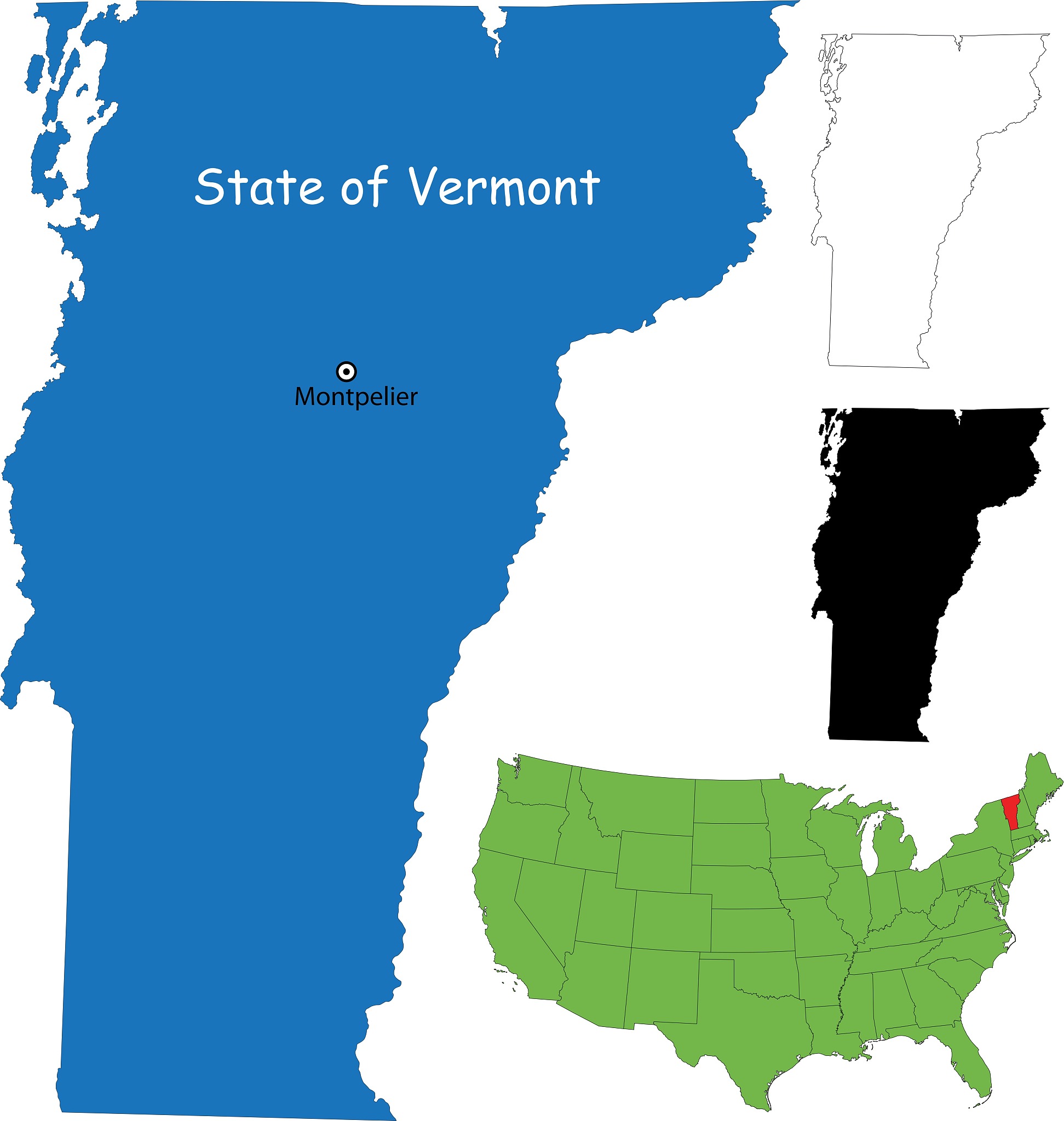 vermont map