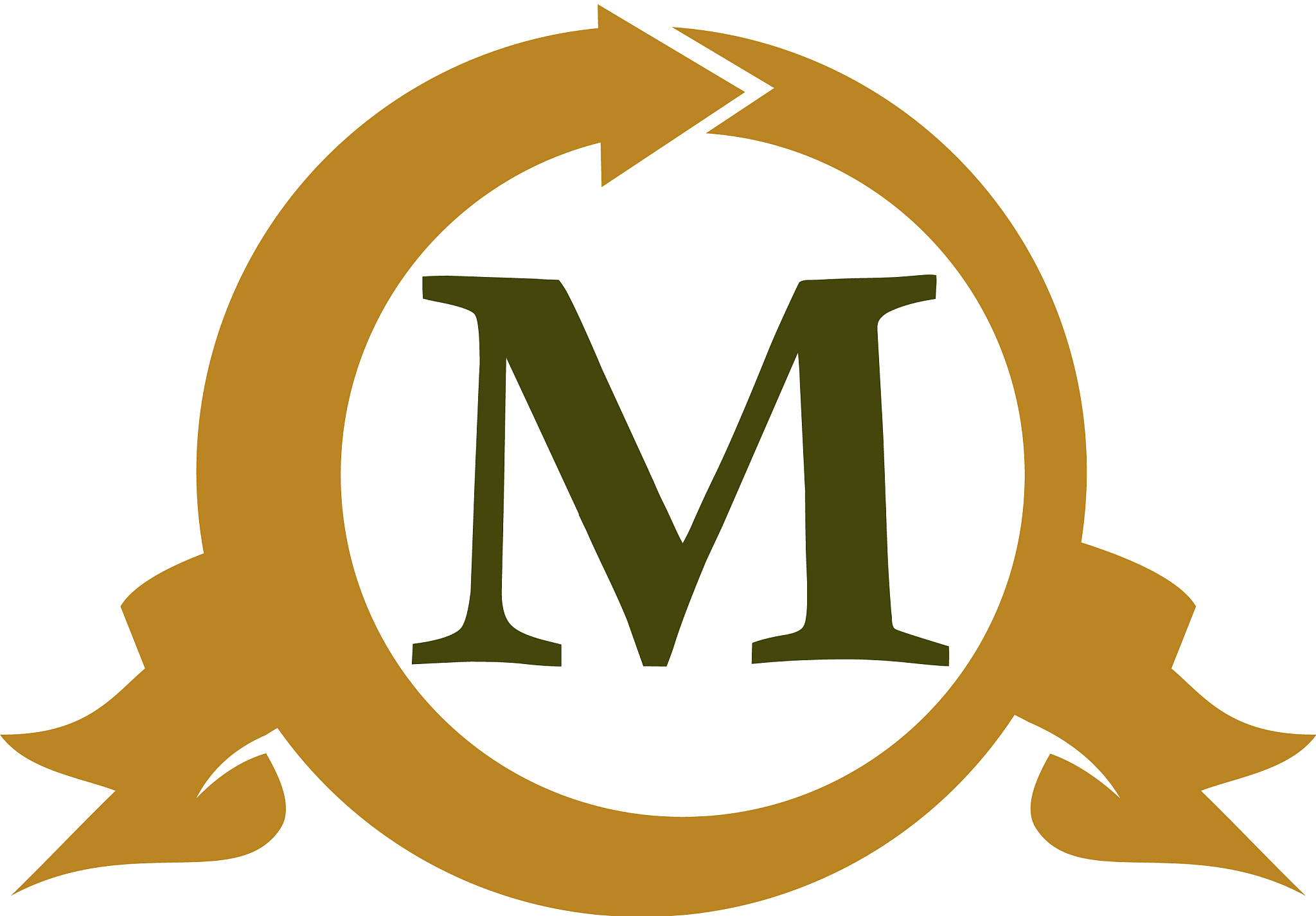 modern logo solution letter m