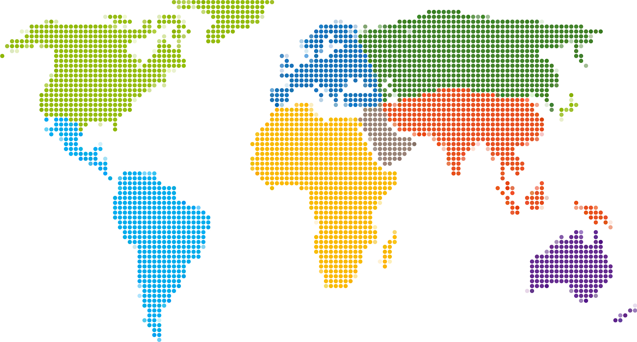 dot style world map