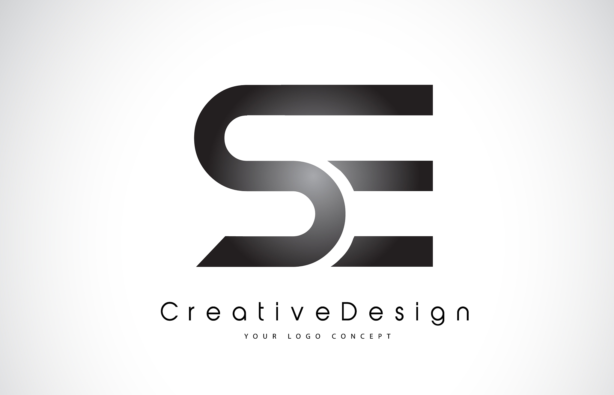 se s e letter logo design creative icon modern