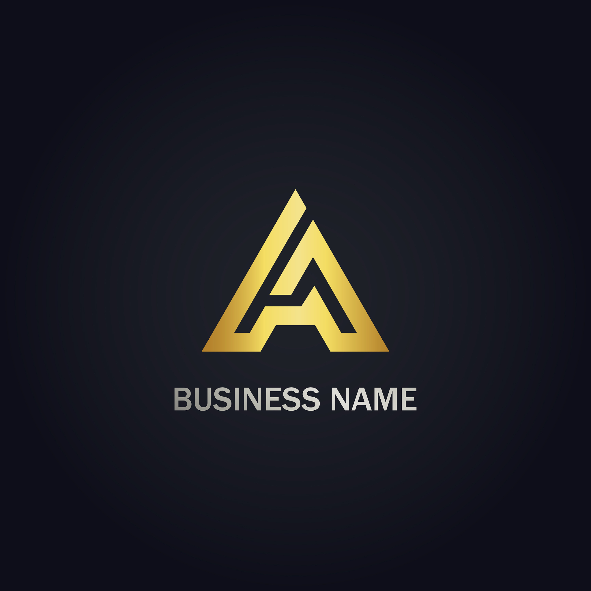 a initial triangle company logo