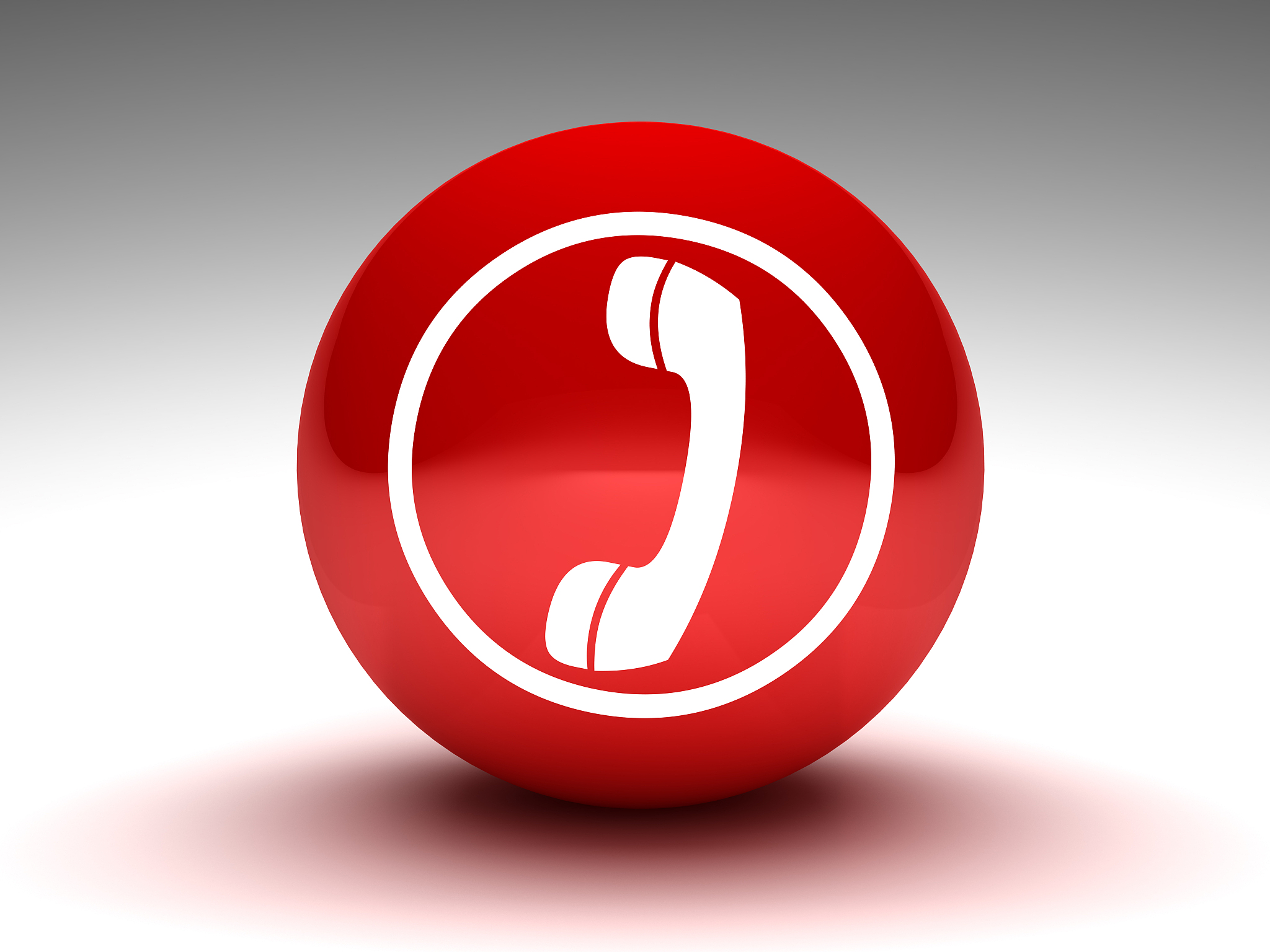 red button phone