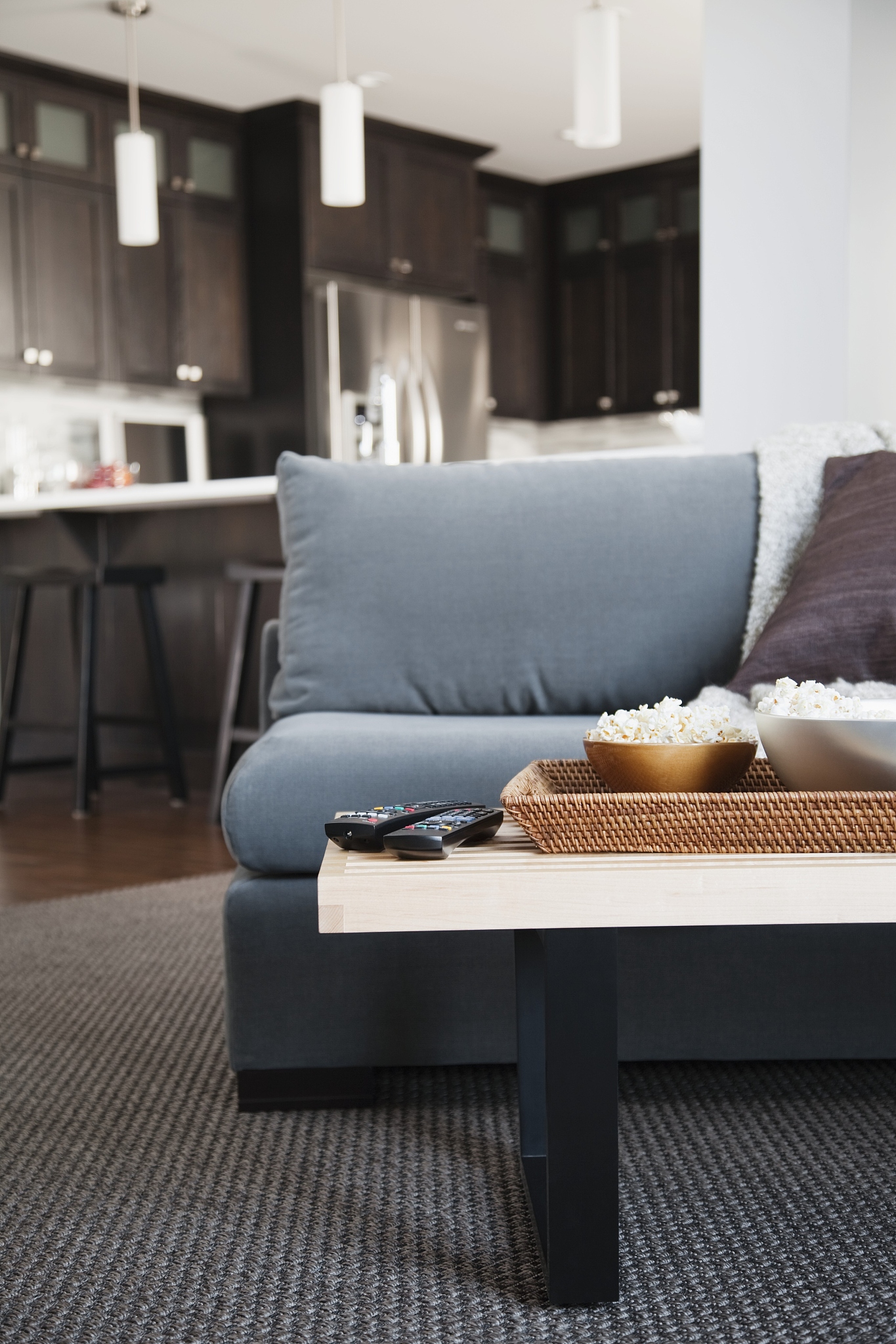 sofa and coffee table in modern home