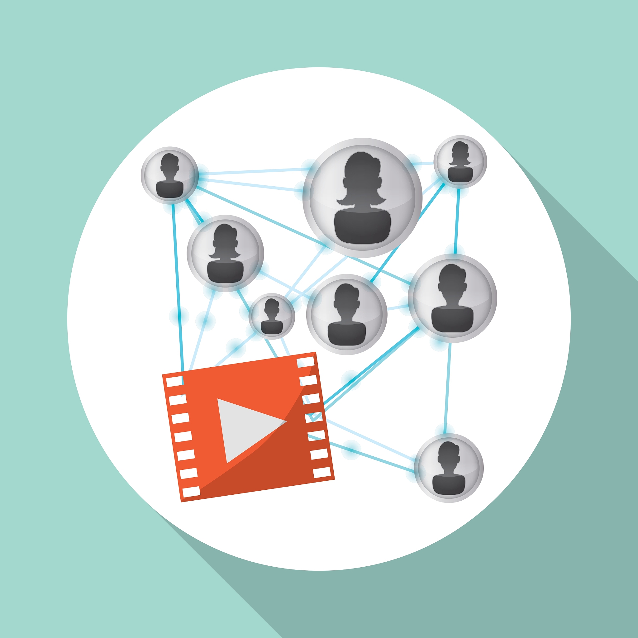 social network design social media icon isolated