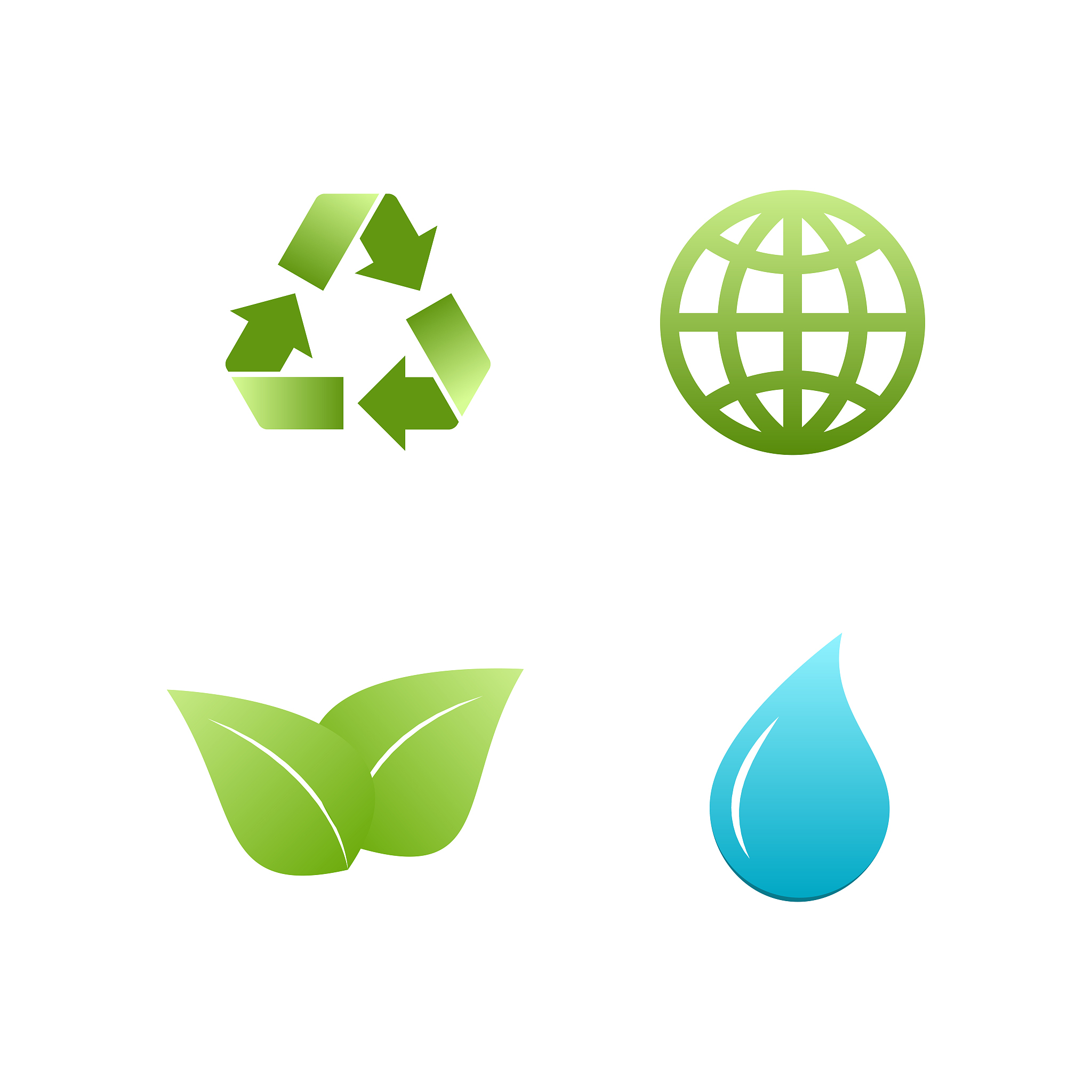 set of ecological icons