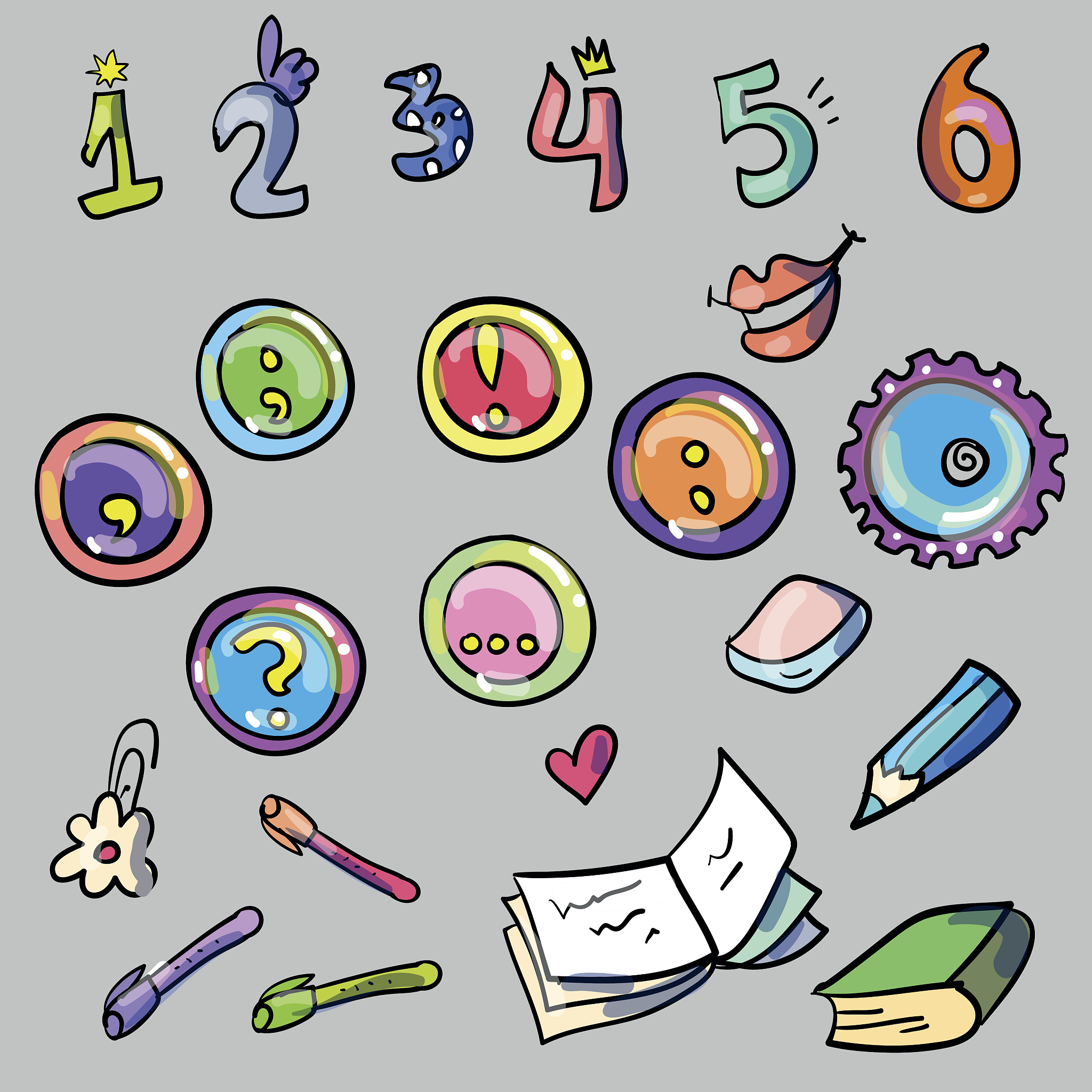 school supplies elements
